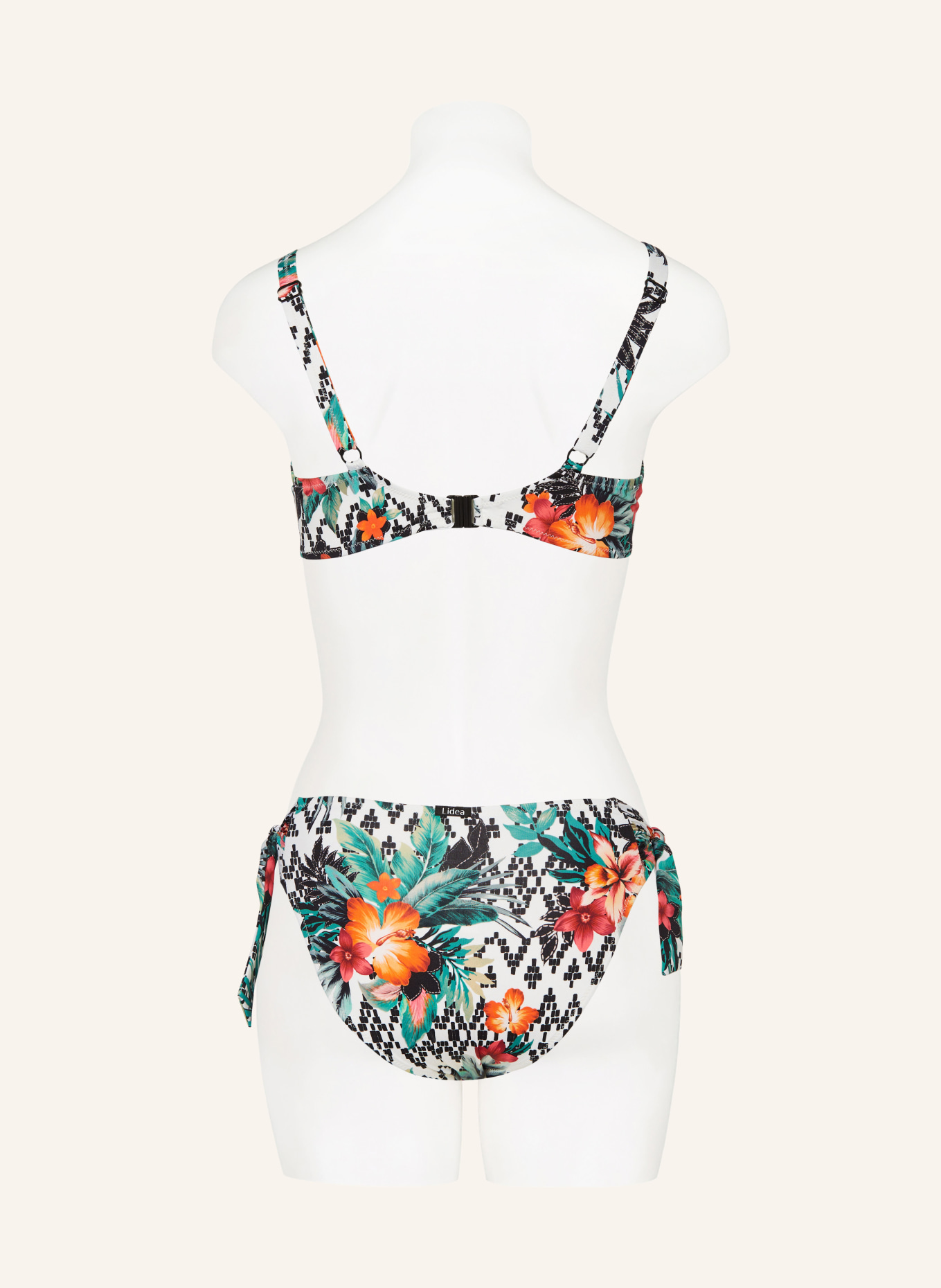 Lidea Underwired bikini top ZIGZAG COMPANIONS, Color: BLACK/ GREEN/ RED (Image 3)