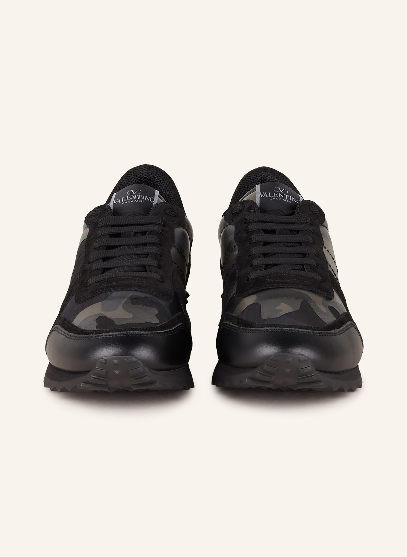 VALENTINO GARAVANI Sneakers ROCKRUNNER with rivets, Color: BLACK/ GRAY/ LIGHT GRAY (Image 3)