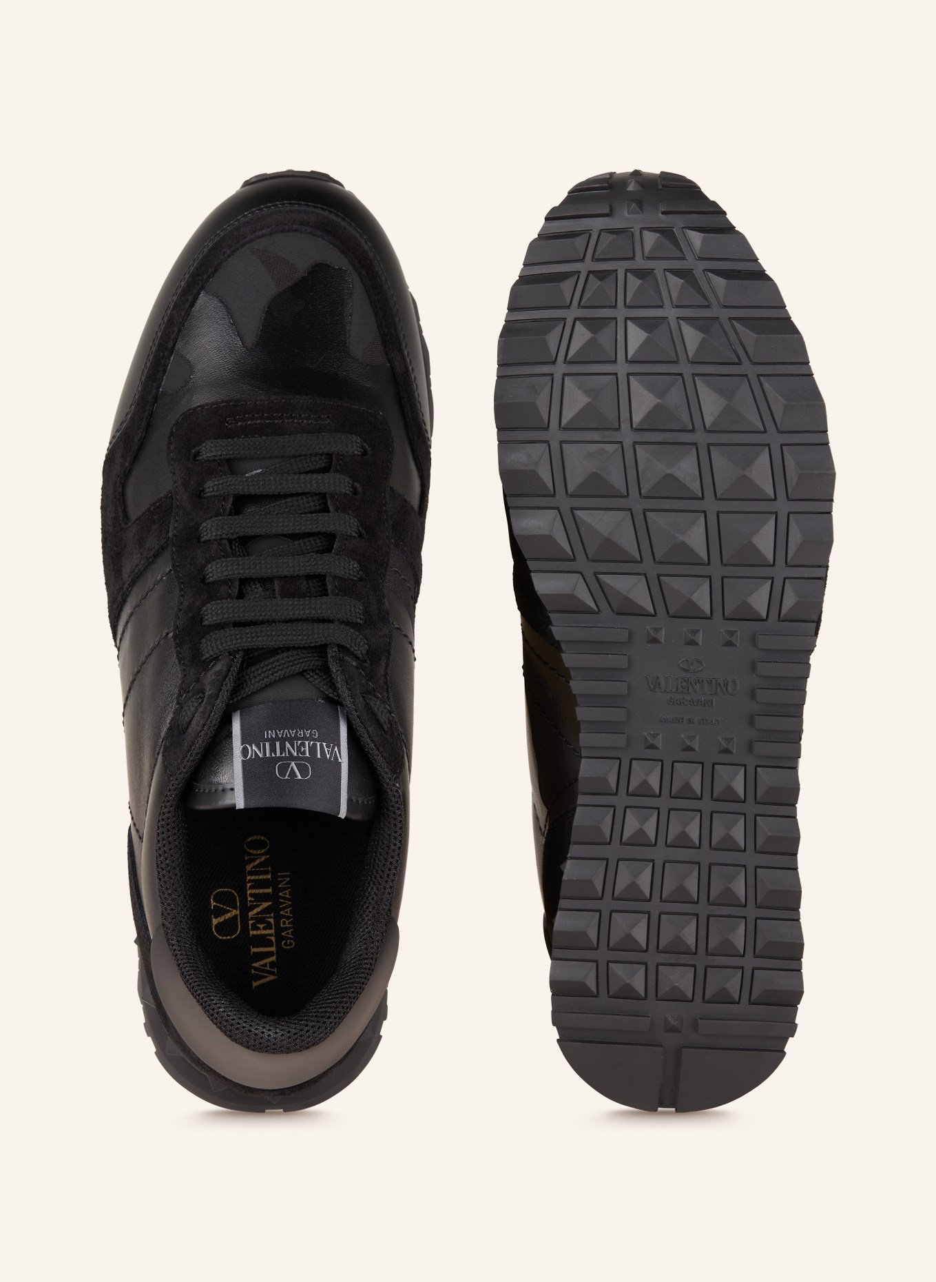 VALENTINO GARAVANI Sneakers ROCKRUNNER with rivets, Color: BLACK (Image 5)