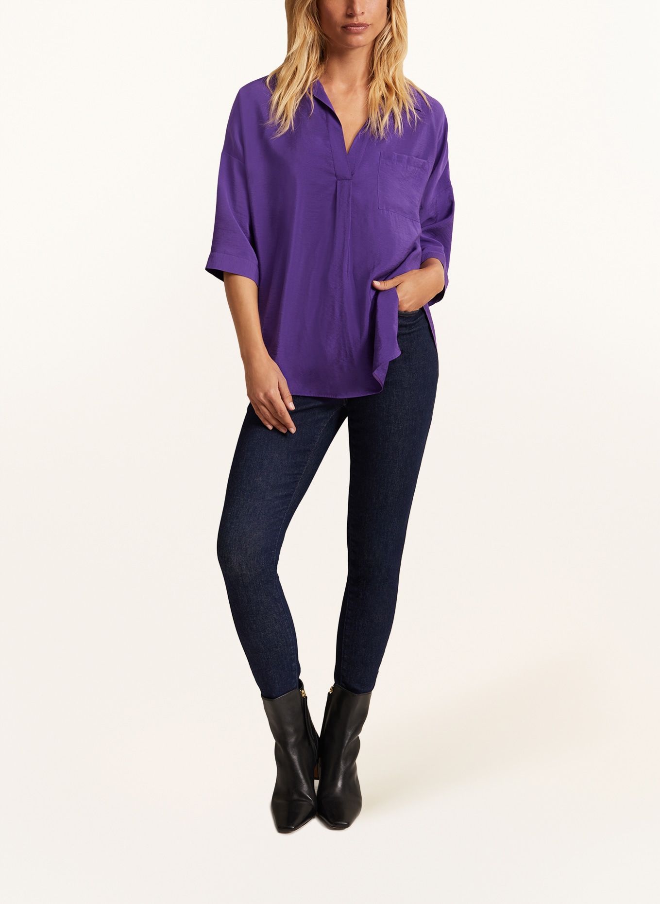 Phase Eight Shirt blouse CYNTHIA with 3/4 sleeves, Color: PURPLE (Image 2)