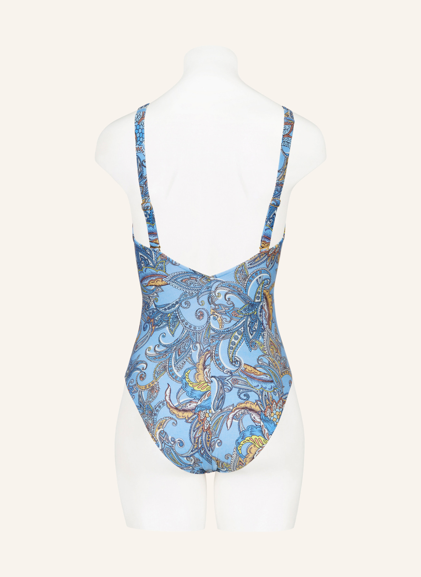 MARYAN MEHLHORN Underwire swimsuit MAJORELLE, Color: LIGHT BLUE/ YELLOW/ LIGHT BROWN (Image 3)
