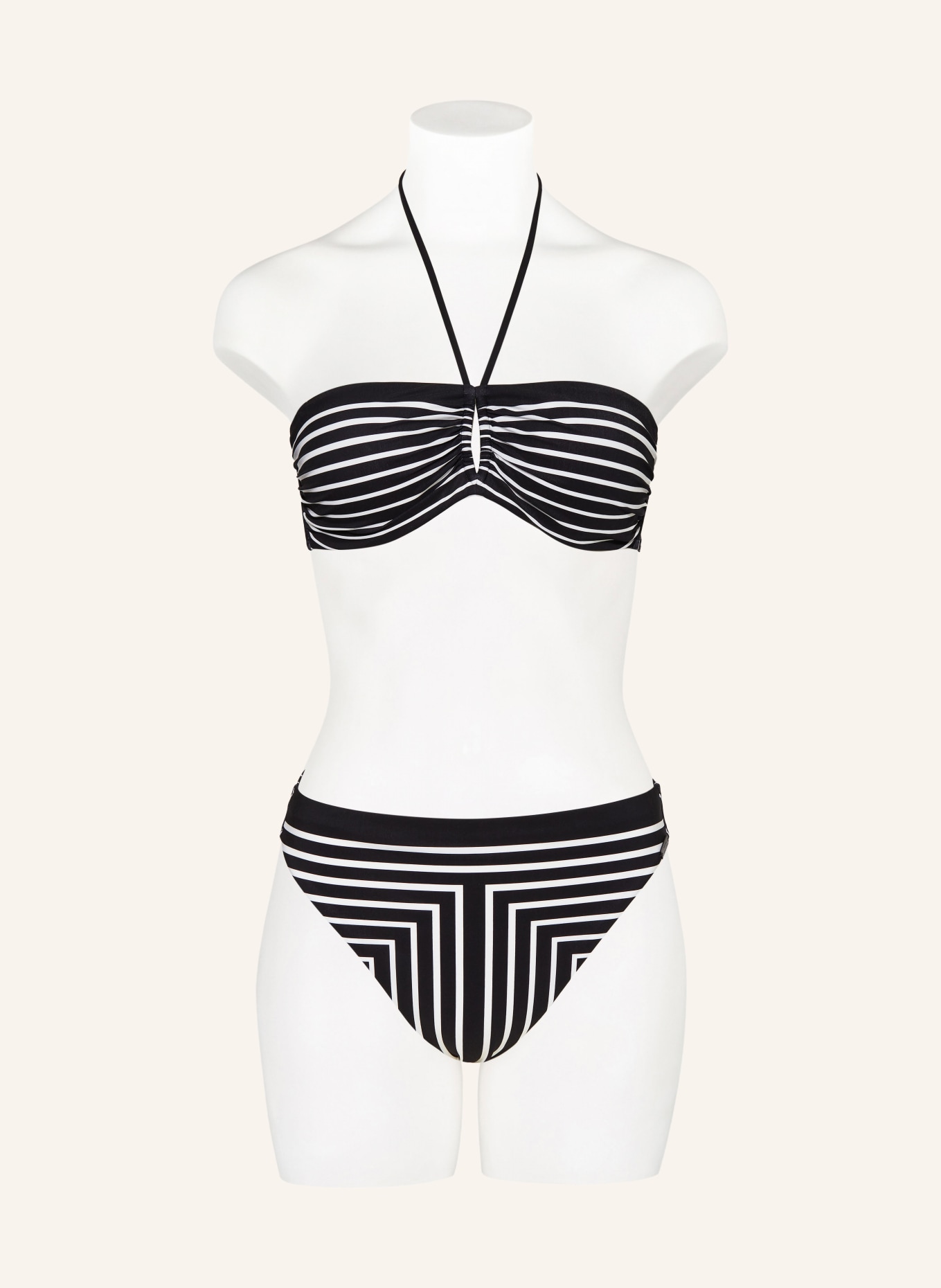 MARYAN MEHLHORN Bügel-Bikini-Top ALLUSIONS, Farbe: SCHWARZ/ WEISS (Bild 2)