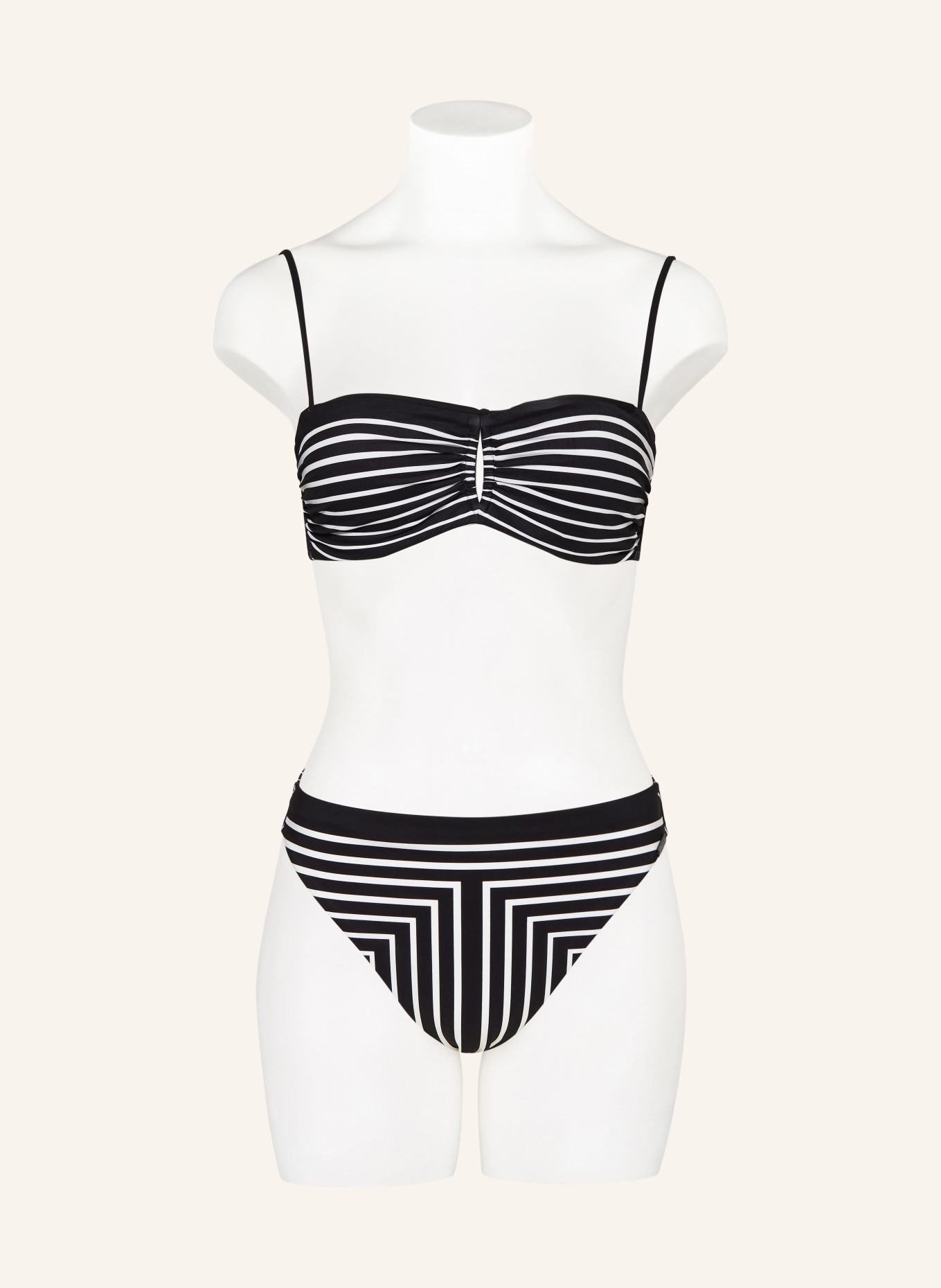 MARYAN MEHLHORN Underwired bikini top ALLUSIONS, Color: BLACK/ WHITE (Image 4)