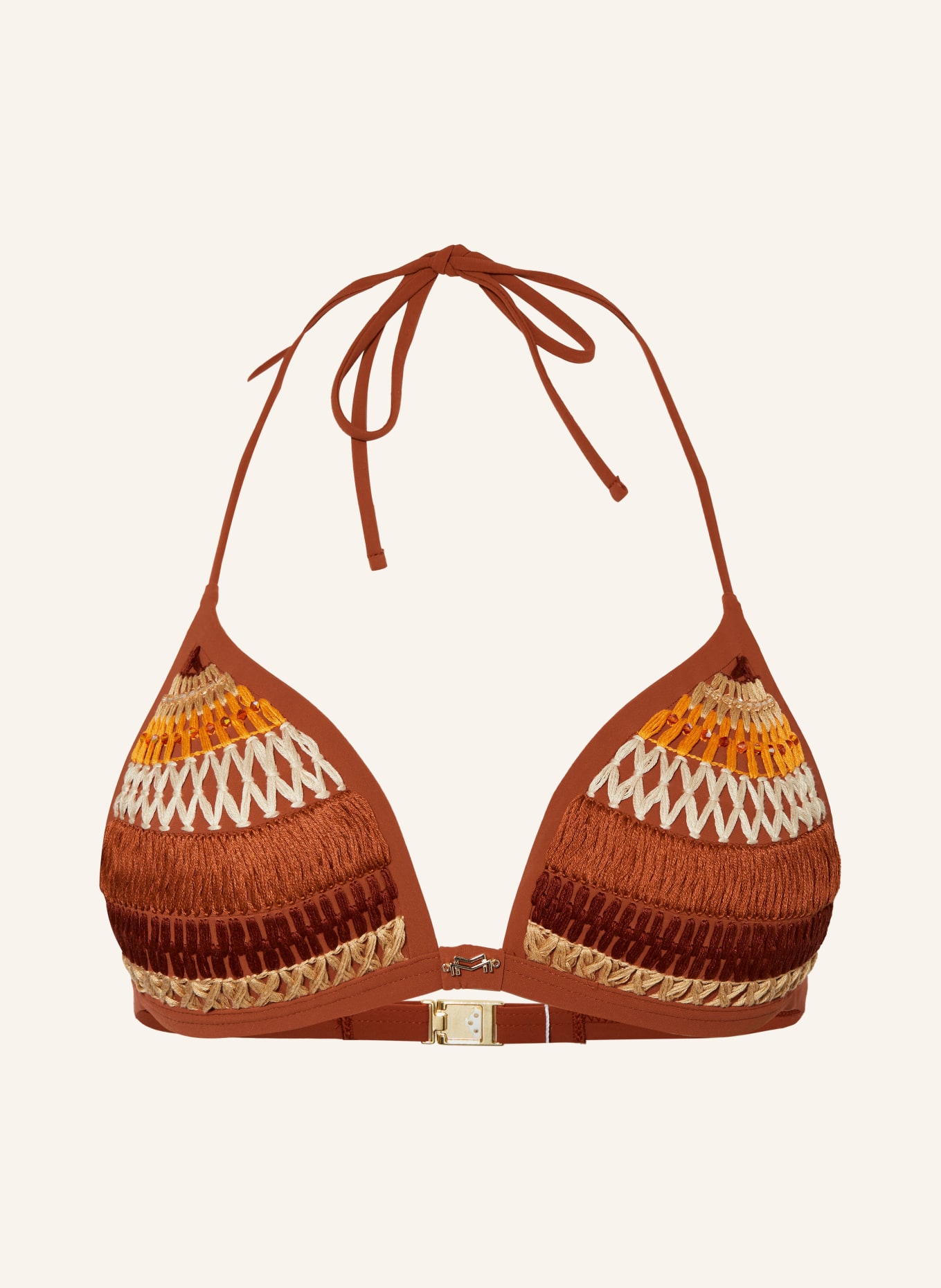 MARYAN MEHLHORN Push-up bikini top CRAFT, Color: DARK ORANGE (Image 1)