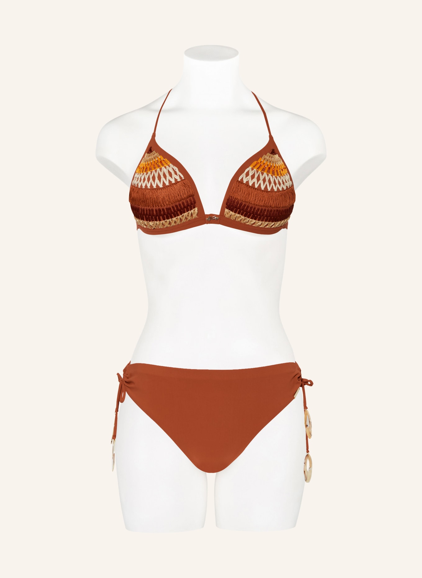 MARYAN MEHLHORN Push-up bikini top CRAFT, Color: DARK ORANGE (Image 2)