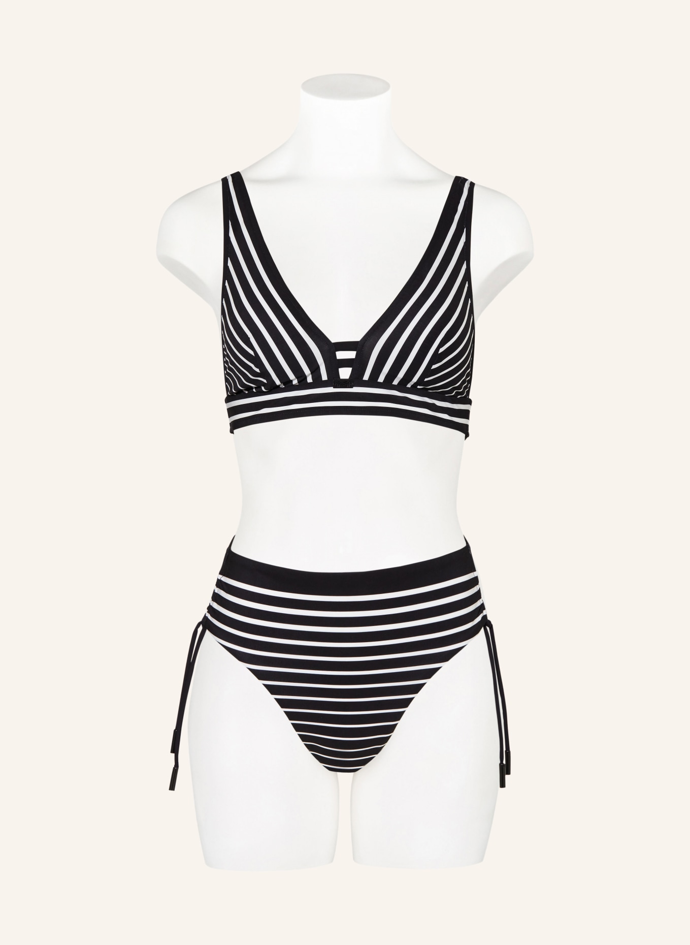 MARYAN MEHLHORN Basic bikini bottoms ALLUSIONS, Color: BLACK/ WHITE (Image 2)