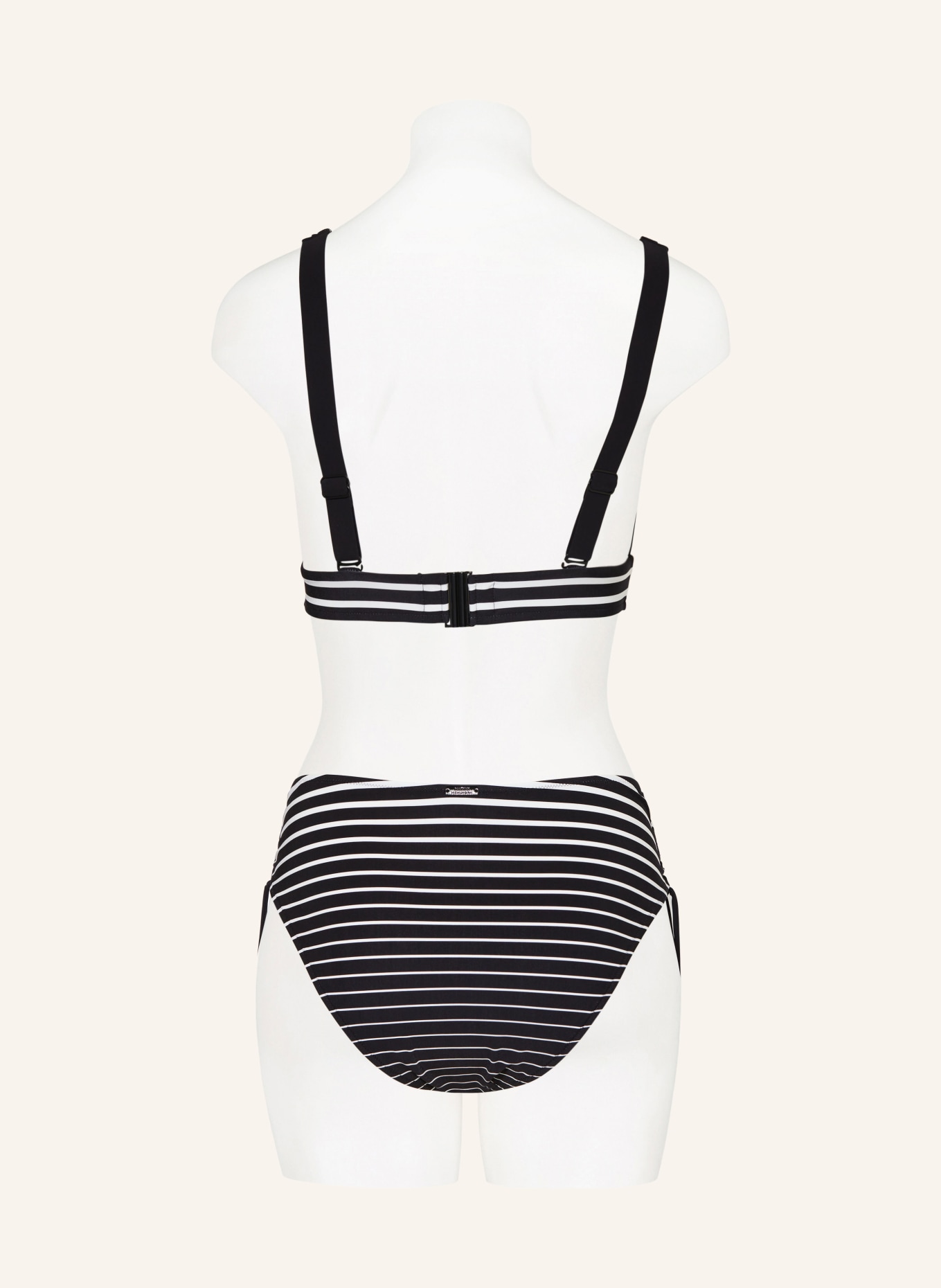 MARYAN MEHLHORN Bralette bikini top ALLUSIONS, Color: BLACK/ WHITE (Image 3)