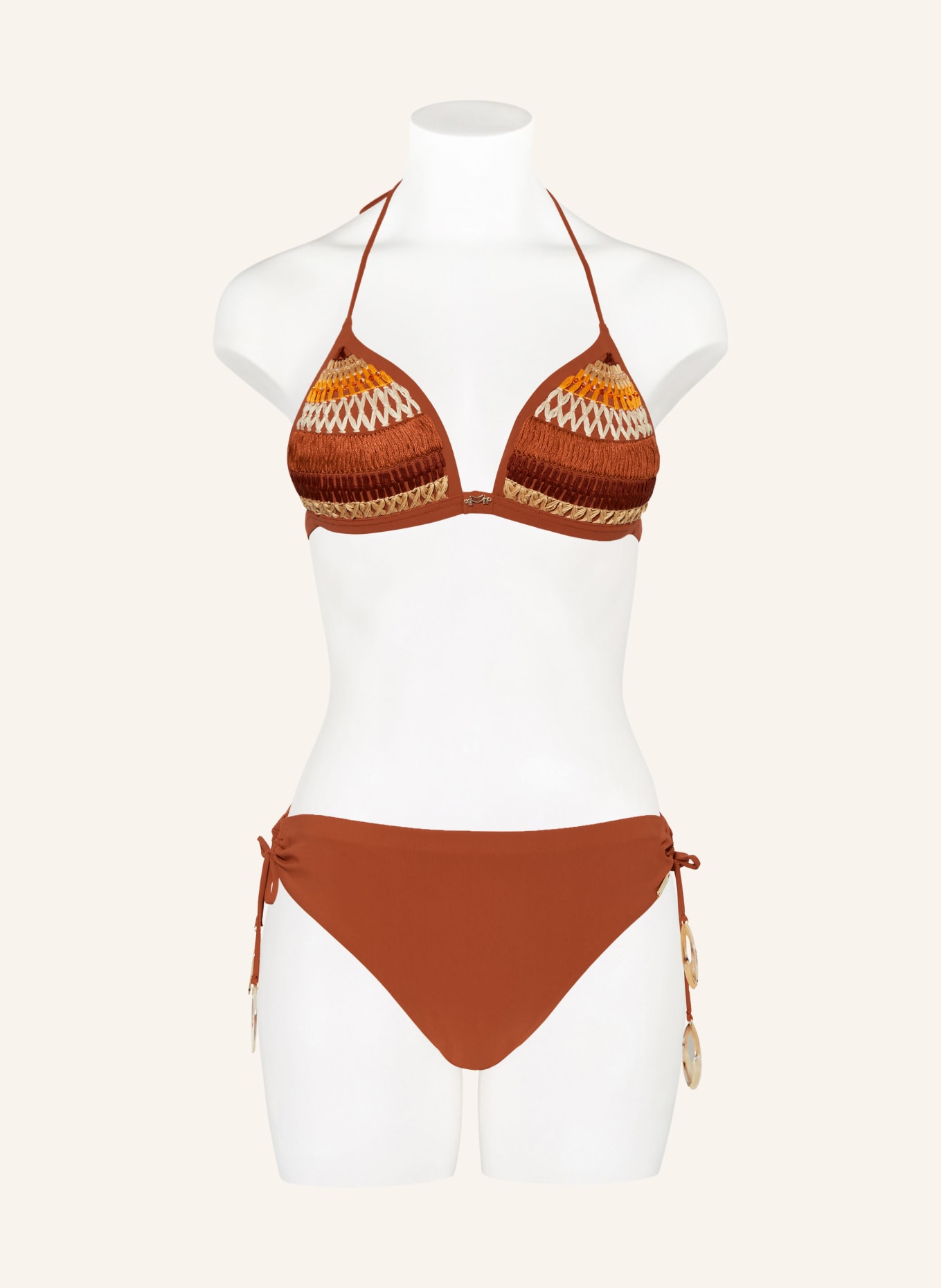 MARYAN MEHLHORN Basic-Bikini-Hose CRAFT, Farbe: DUNKELORANGE (Bild 2)