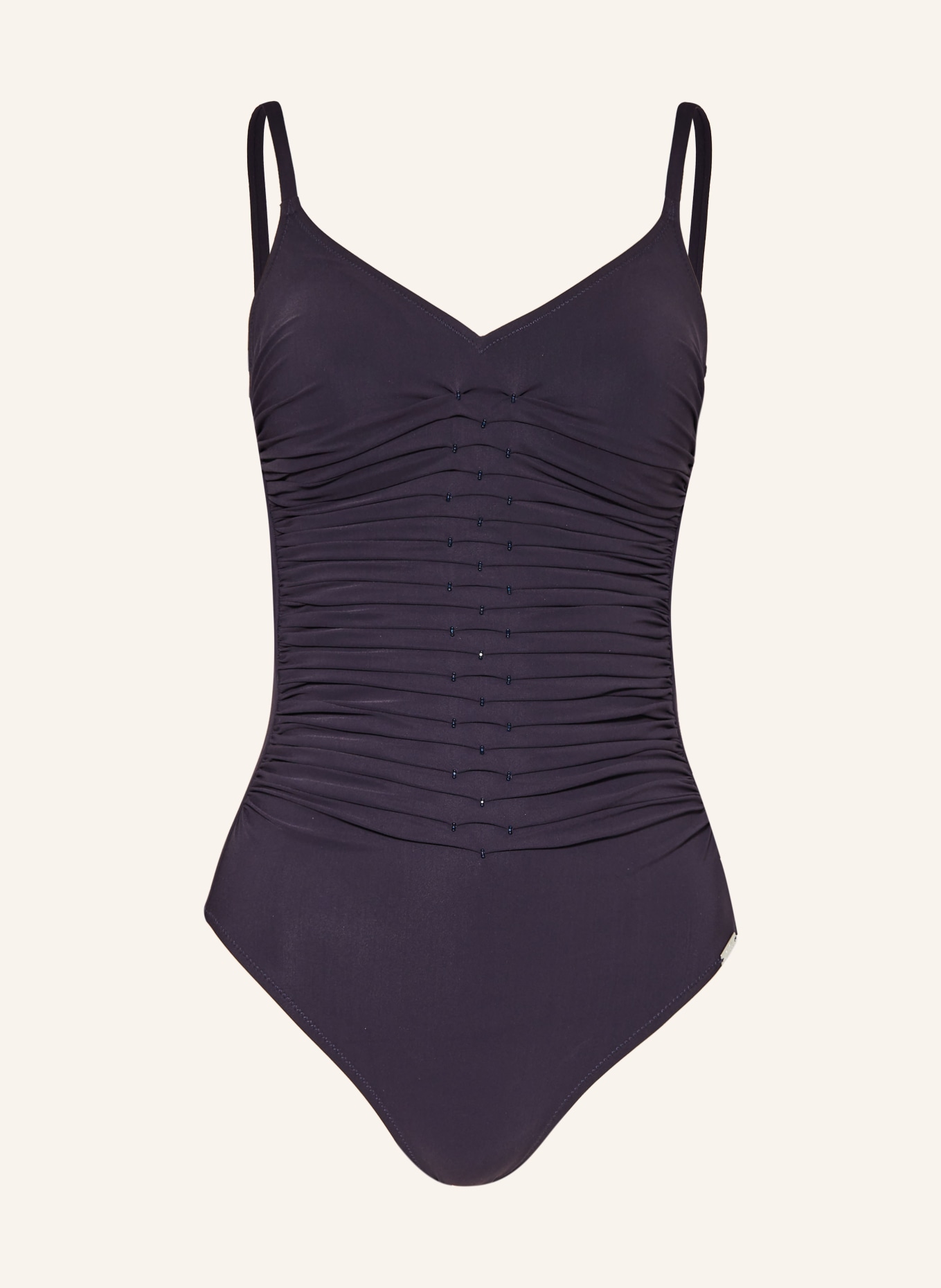 MARYAN MEHLHORN Swimsuit BALLET with decorative beads, Color: DARK BLUE (Image 1)