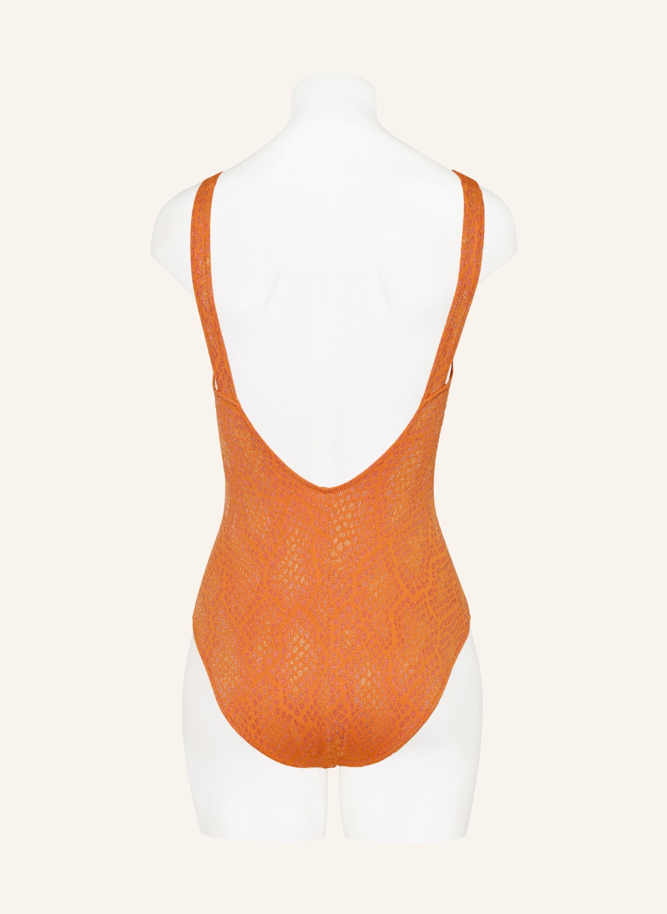 MARYAN MEHLHORN Swimsuit GLANCE with glitter thread, Color: ORANGE (Image 3)