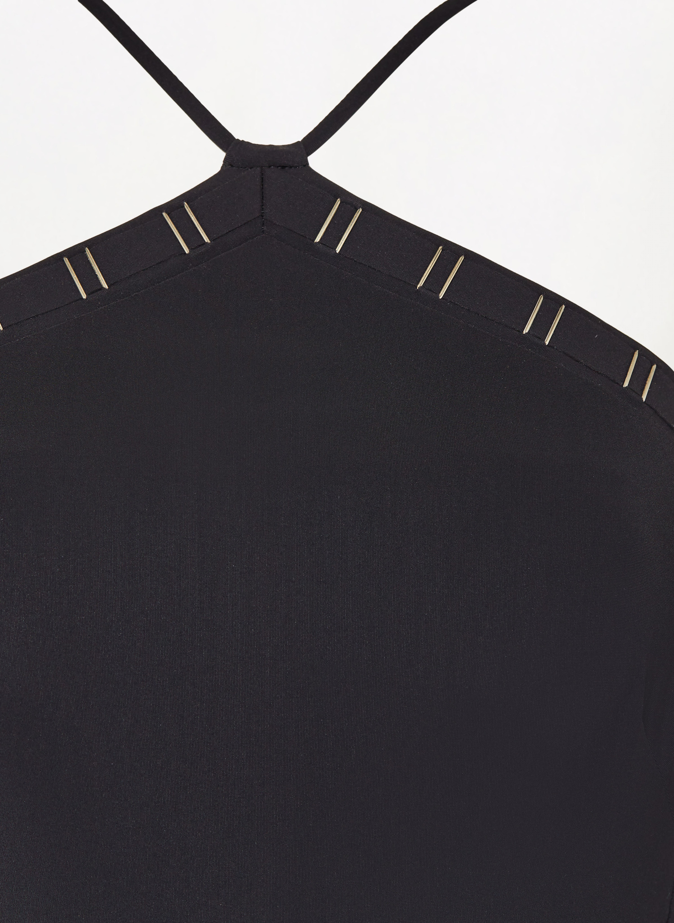 MARYAN MEHLHORN Halter neck swimsuit CODE, Color: BLACK (Image 5)
