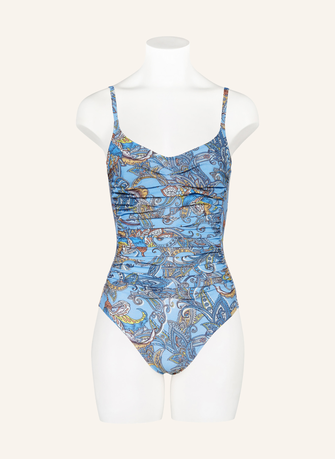 MARYAN MEHLHORN Underwire swimsuit MAJORELLE, Color: LIGHT BLUE/ LIGHT BROWN/ YELLOW (Image 2)