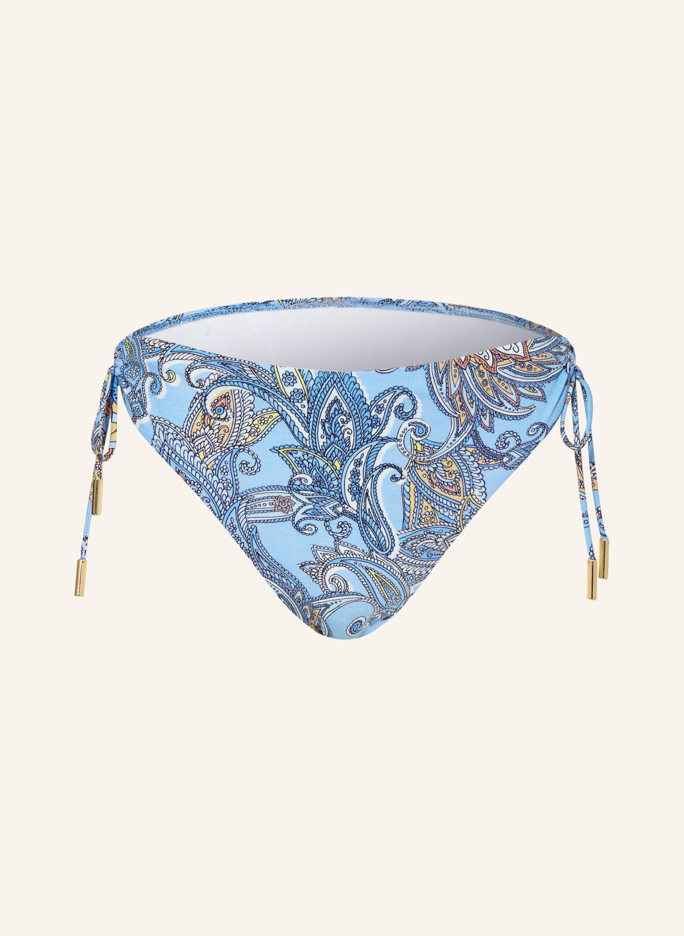 MARYAN MEHLHORN Basic bikini bottoms MAJORELLE, Color: LIGHT BLUE/ LIGHT BROWN/ YELLOW (Image 1)
