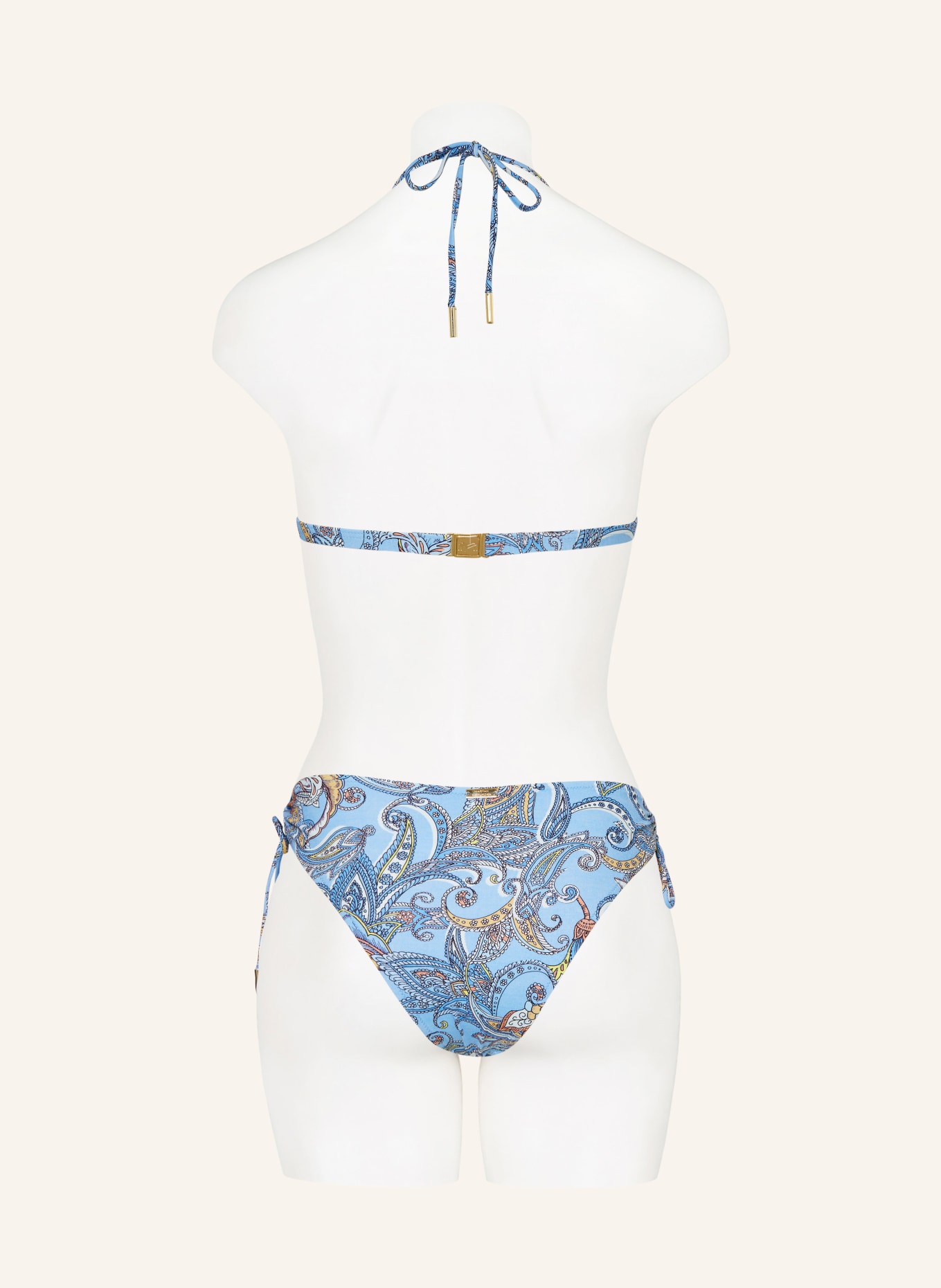 MARYAN MEHLHORN Basic-Bikini-Hose MAJORELLE, Farbe: HELLBLAU/ HELLBRAUN/ GELB (Bild 3)