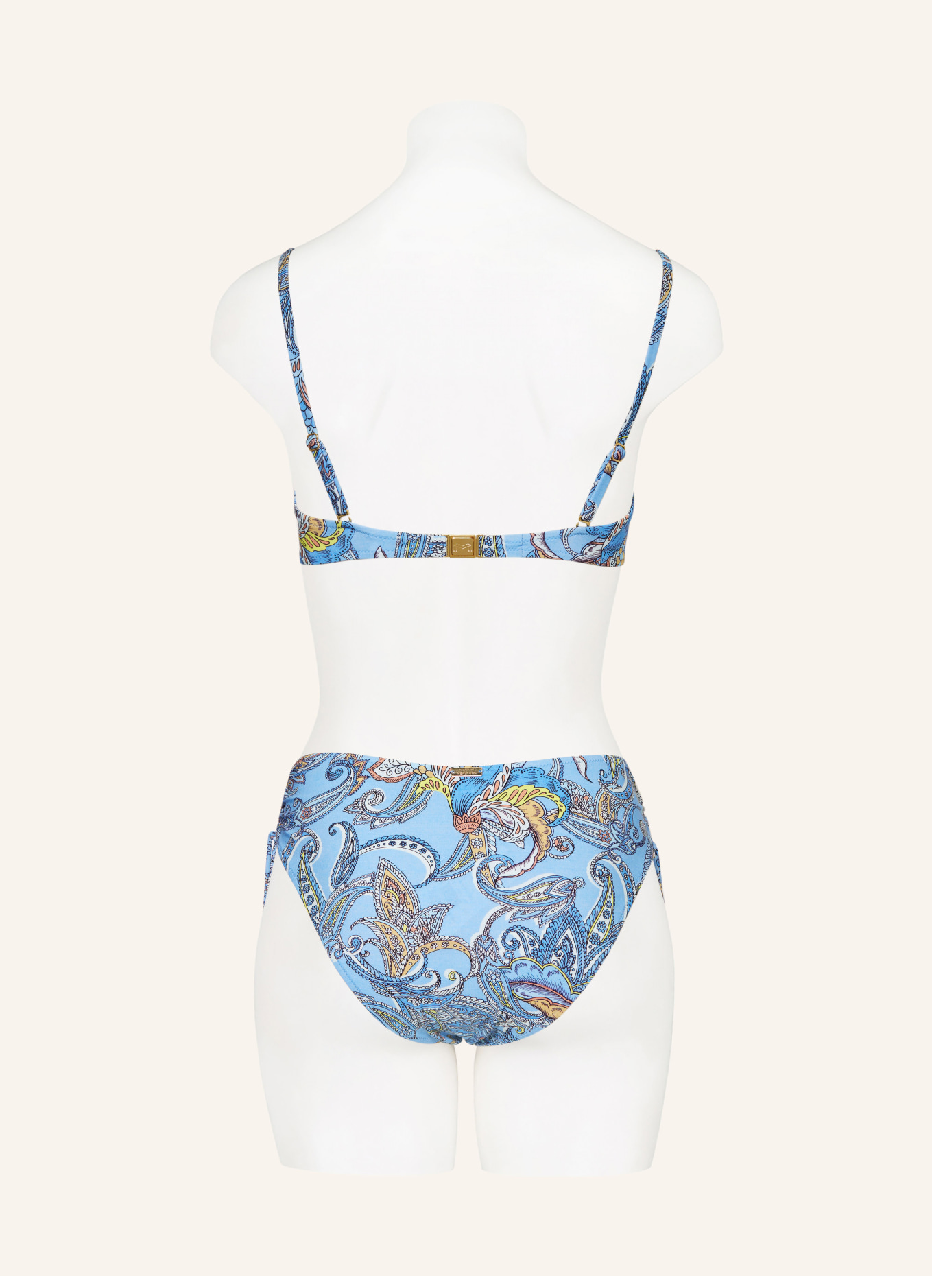 MARYAN MEHLHORN Basic-Bikini-Hose MAJORELLE, Farbe: HELLBLAU/ GELB/ HELLBRAUN (Bild 3)