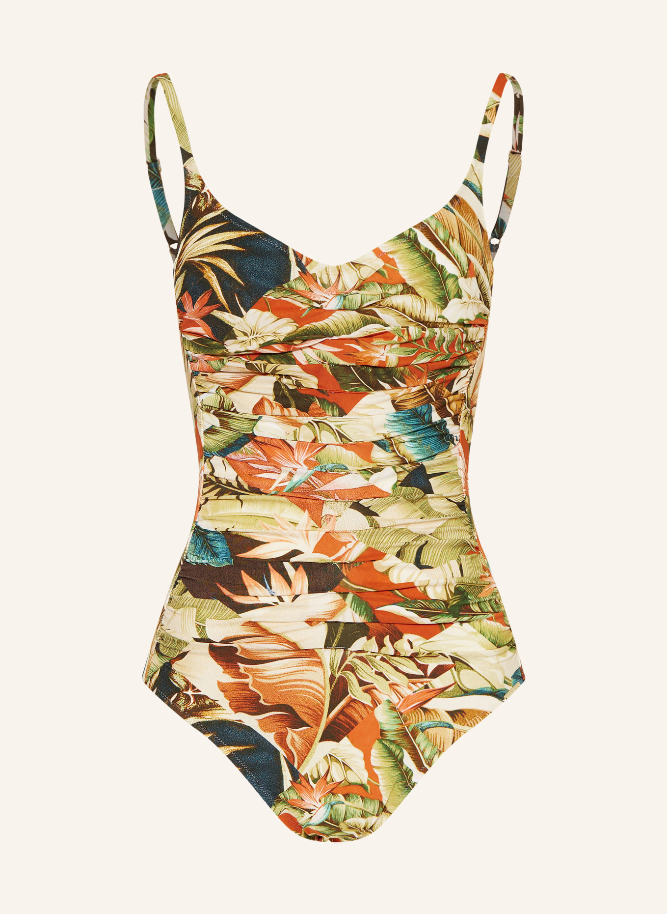 MARYAN MEHLHORN Underwire swimsuit HYPNOTIC, Color: LIGHT BROWN/ BROWN/ DARK ORANGE (Image 1)