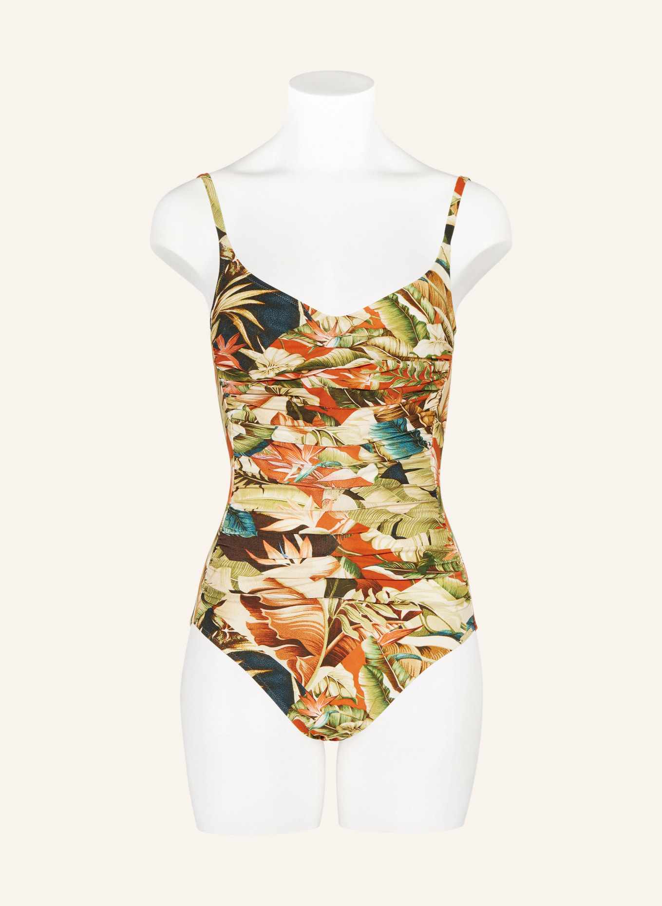 MARYAN MEHLHORN Underwire swimsuit HYPNOTIC, Color: LIGHT BROWN/ BROWN/ DARK ORANGE (Image 2)