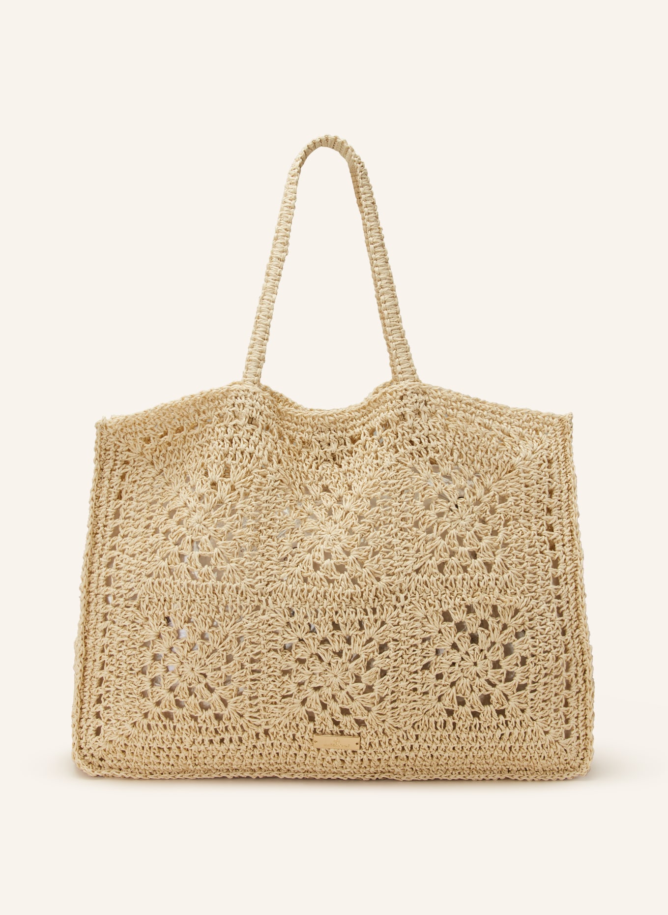 watercult Beach bag RIVIERA NOTES with inner pocket, Color: BEIGE (Image 1)