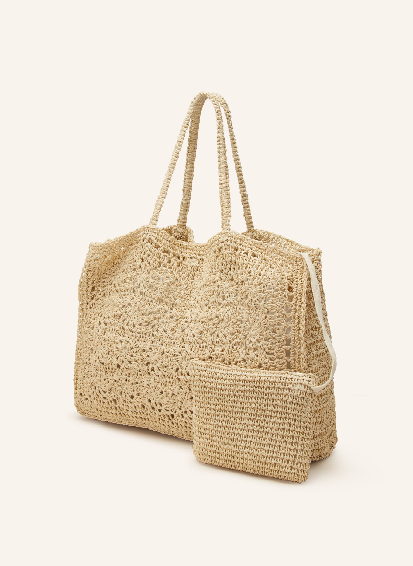watercult Beach bag RIVIERA NOTES with inner pocket, Color: BEIGE (Image 2)