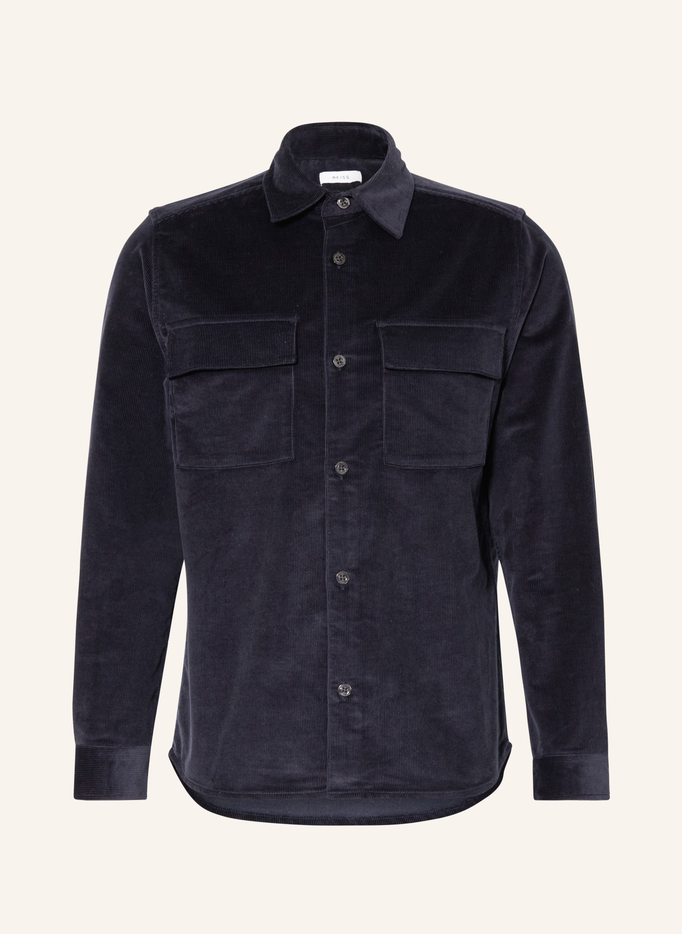 REISS Corduroy shirt COLINS comfort fit, Color: DARK BLUE (Image 1)