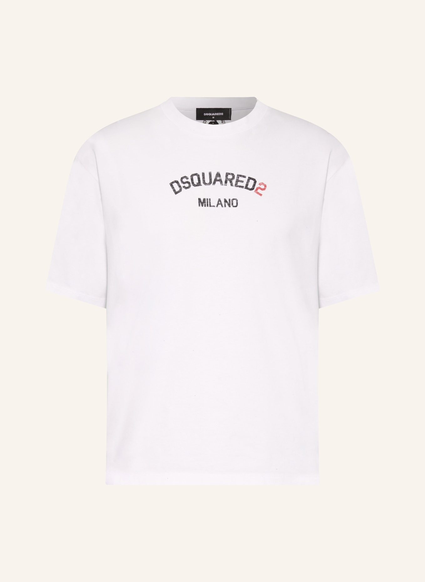 DSQUARED2 T-Shirt MILANO, Farbe: WEISS/ SCHWARZ (Bild 1)