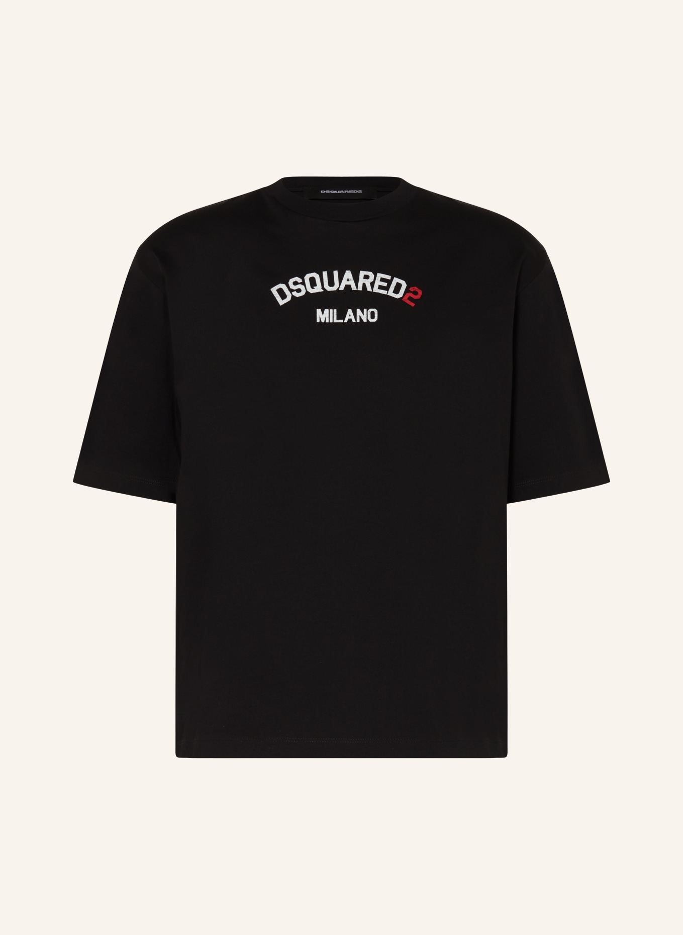 DSQUARED2 T-Shirt MILANO, Farbe: SCHWARZ/ WEISS (Bild 1)