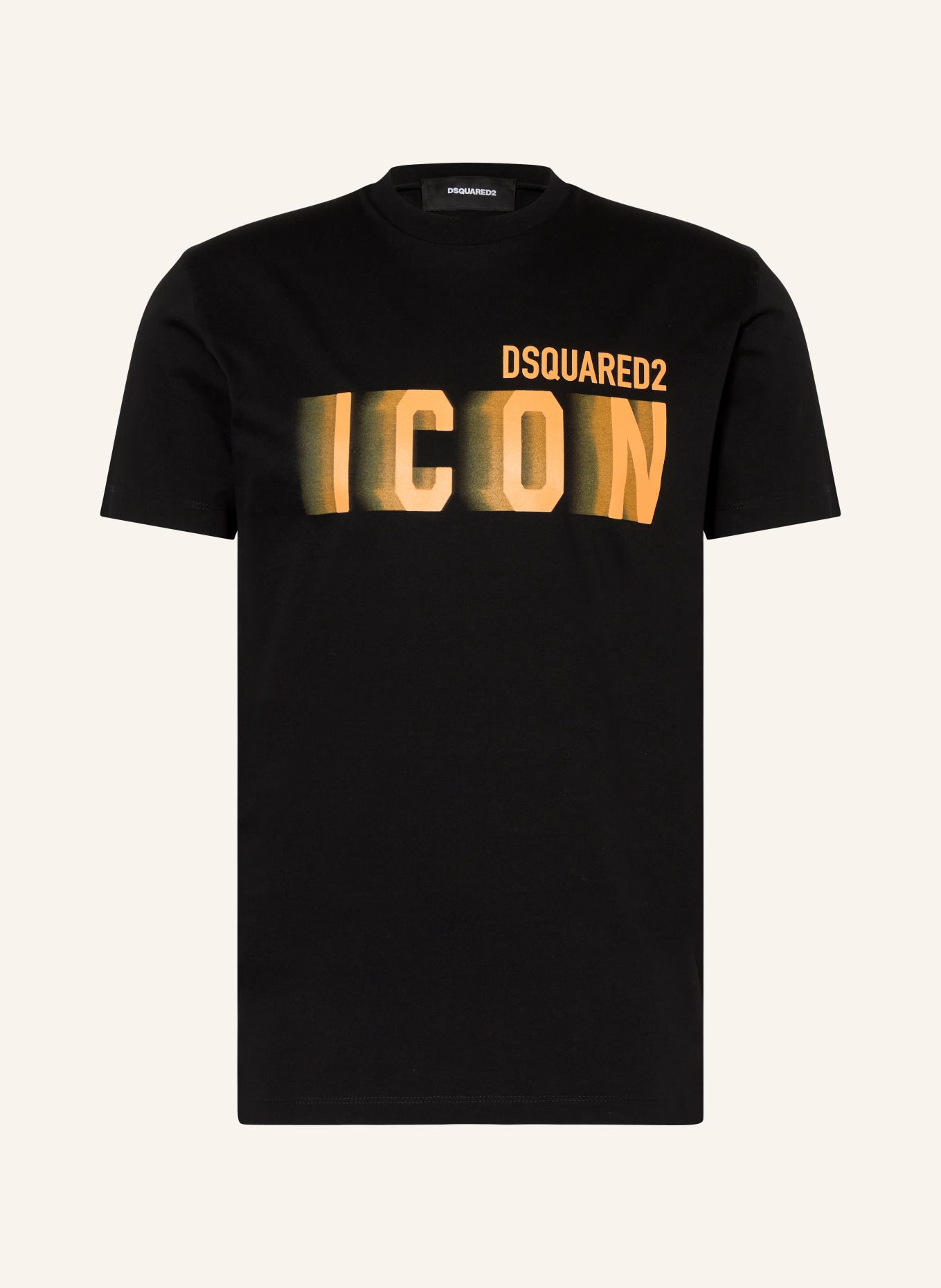 DSQUARED2 T-Shirt ICON, Farbe: SCHWARZ/ ORANGE (Bild 1)