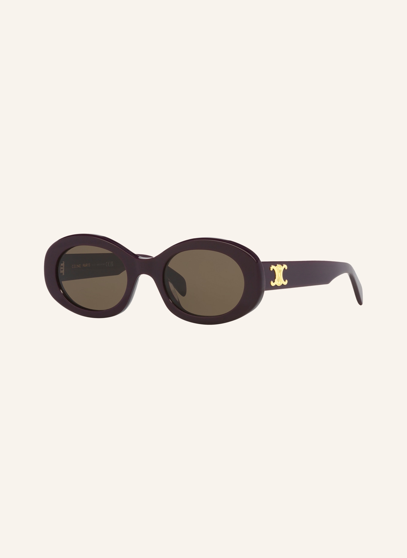 CELINE Sunglasses CL000430 TRIOMPHE, Color: 3700D1 - PURPLE/BROWN (Image 1)
