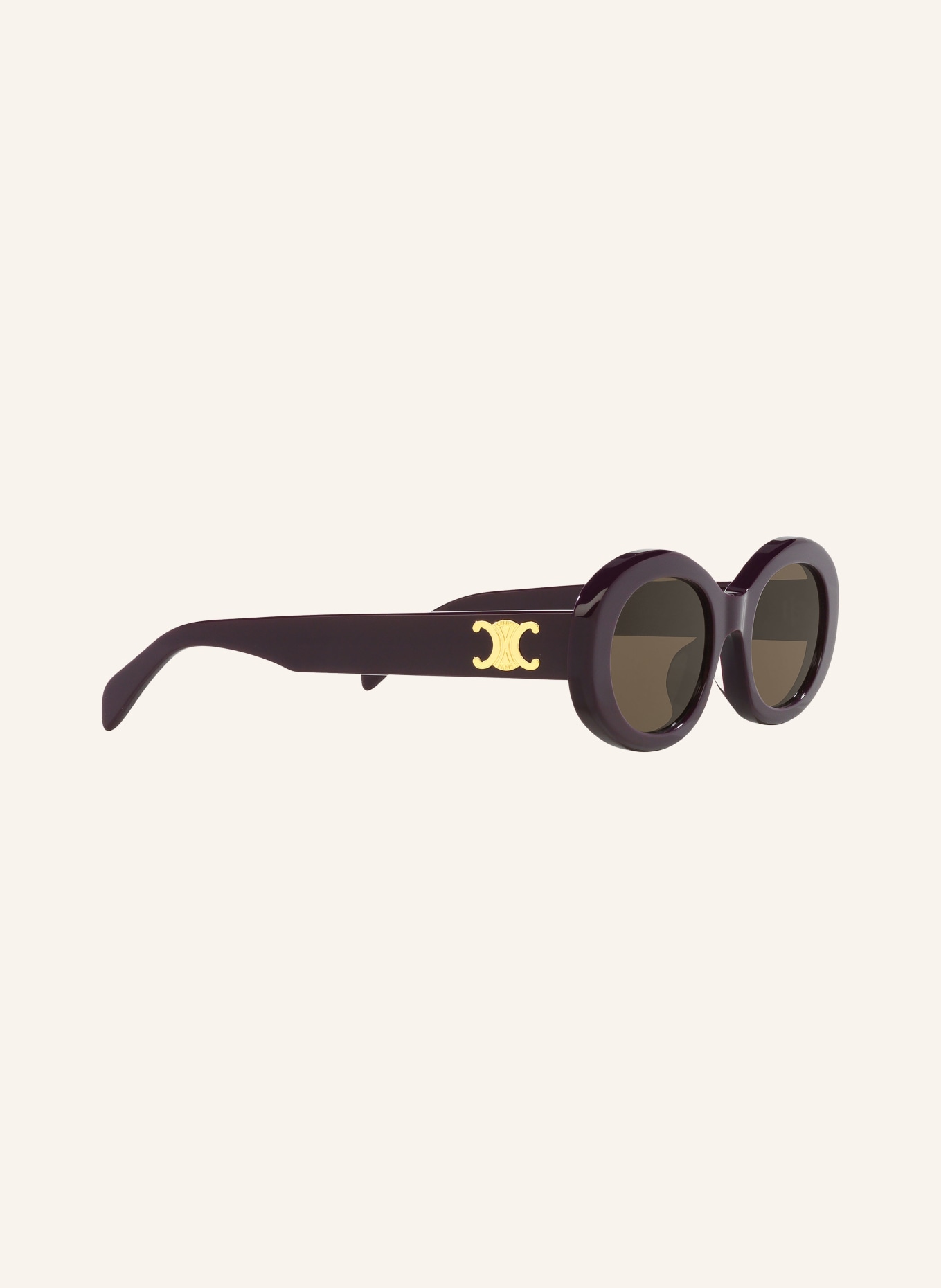 CELINE Sunglasses CL000430 TRIOMPHE, Color: 3700D1 - PURPLE/BROWN (Image 3)