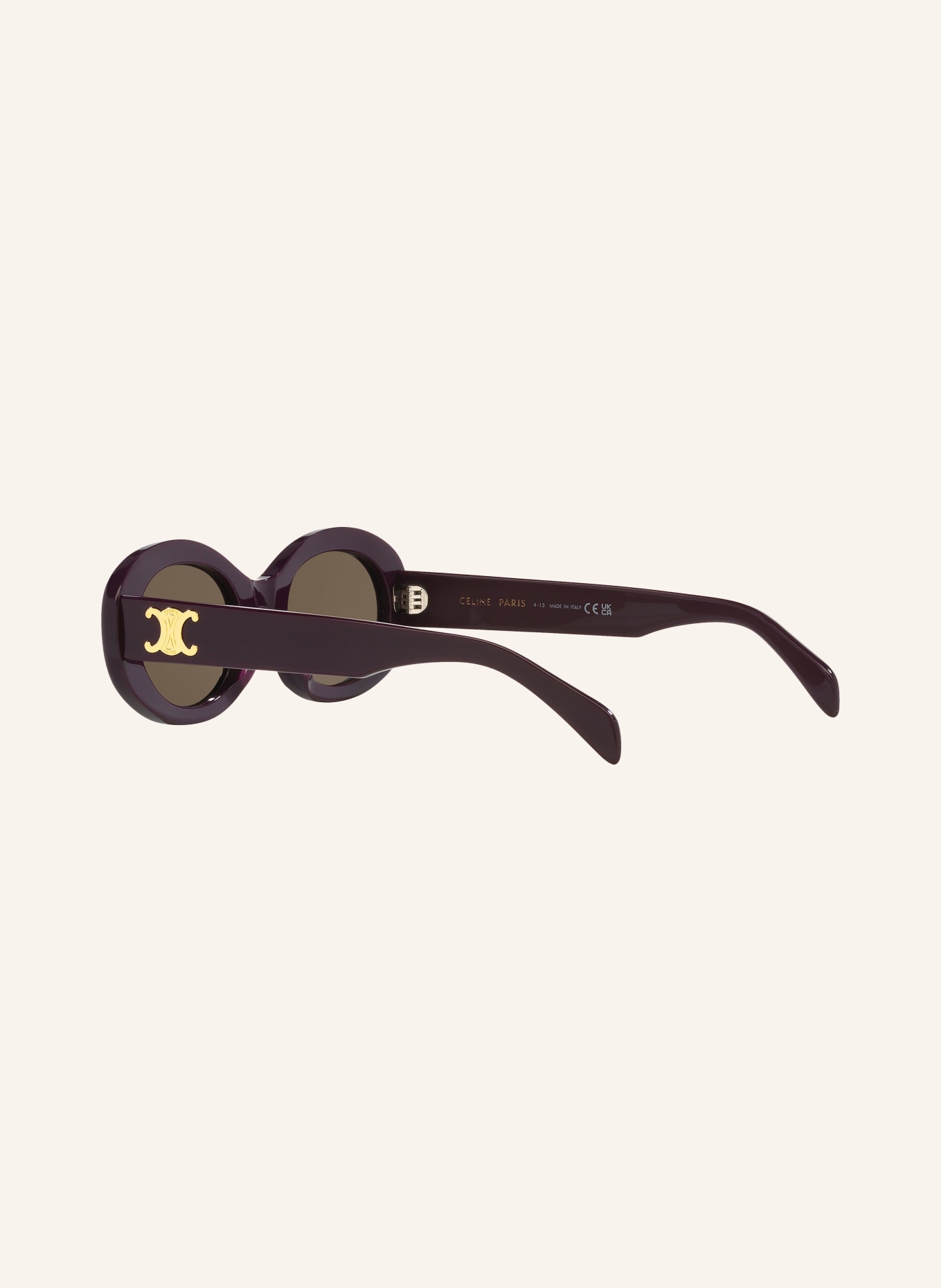 CELINE Sunglasses CL000430 TRIOMPHE, Color: 3700D1 - PURPLE/BROWN (Image 4)