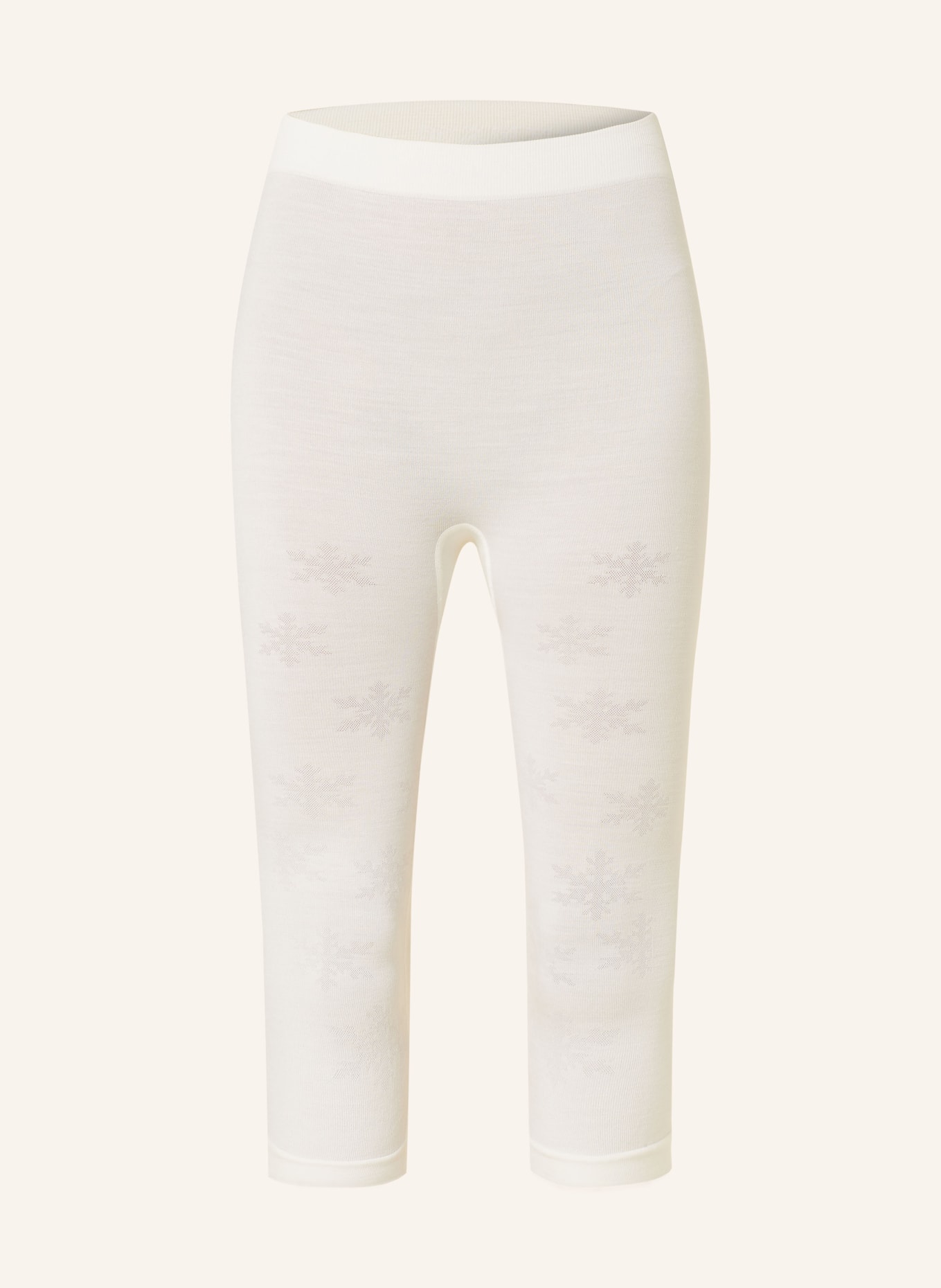 FALKE Spodnie funkcyjne WOOL-TECH ze skróconymi nogawkami, Kolor: KREMOWY(Obrazek null)