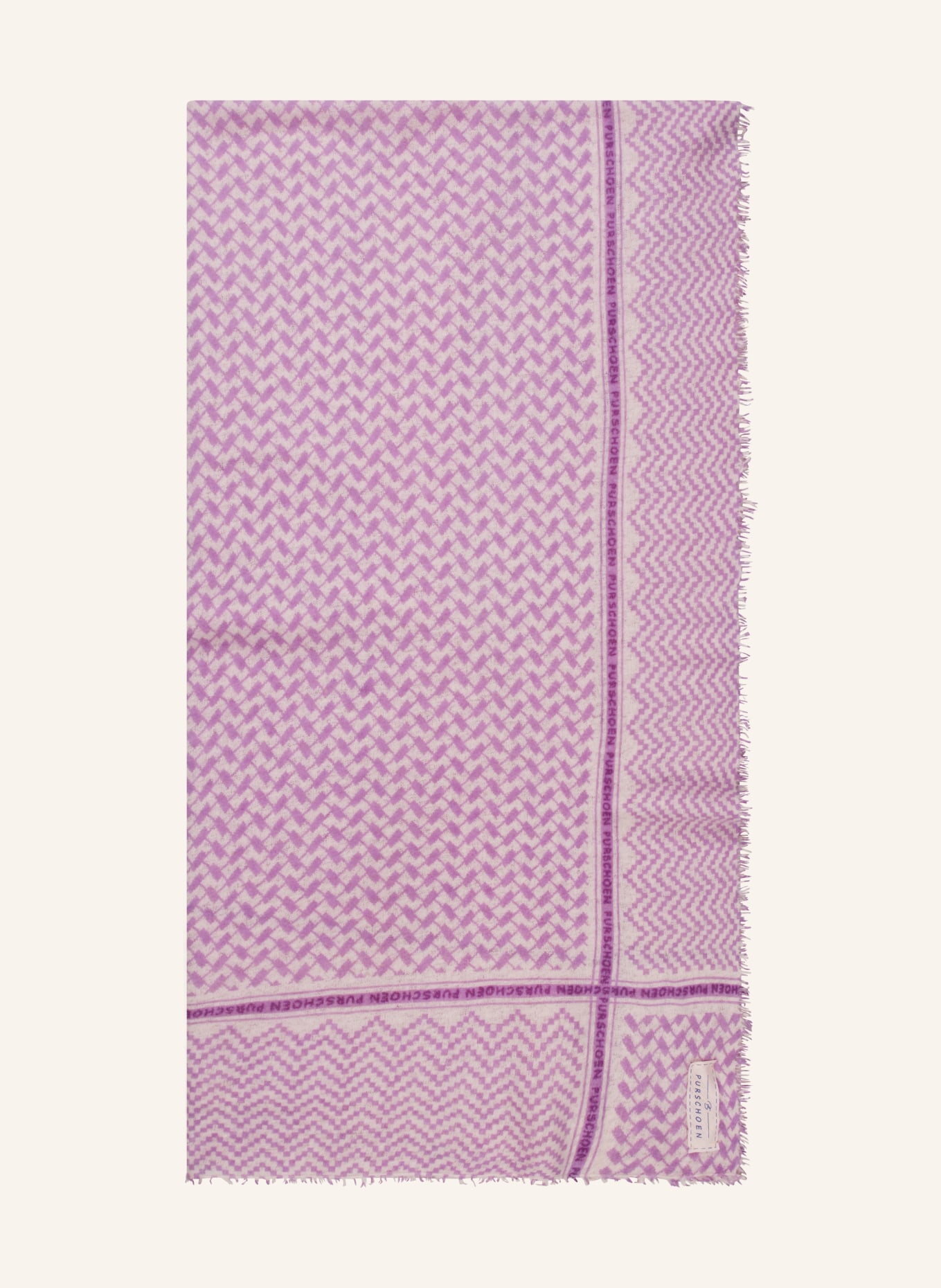 PURSCHOEN Cashmere scarf PALI, Color: PURPLE/ LIGHT PURPLE (Image 1)