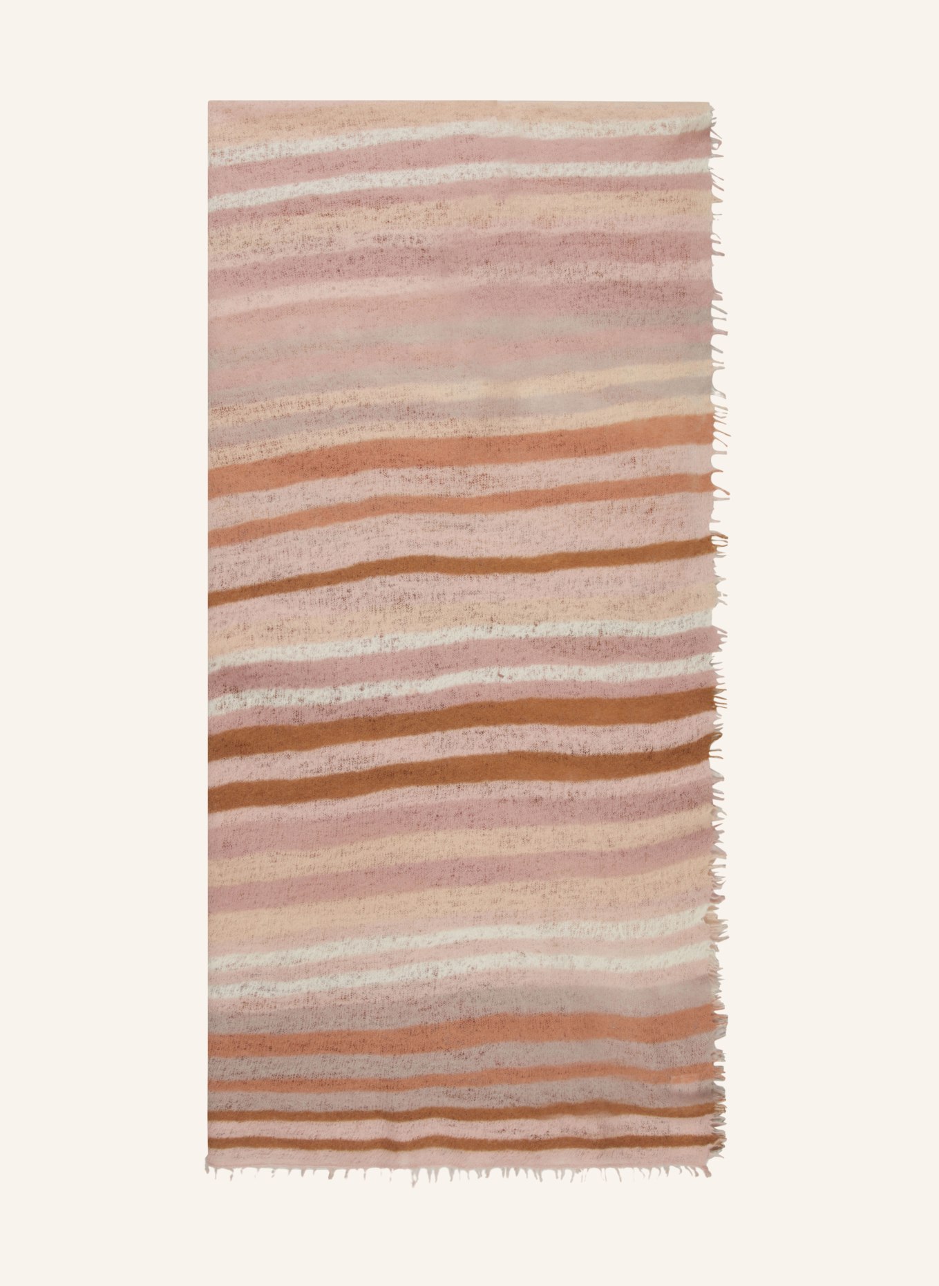 PURSCHOEN Cashmere-Schal, Farbe: HELLBRAUN/ ROSÉ/ COGNAC (Bild 1)