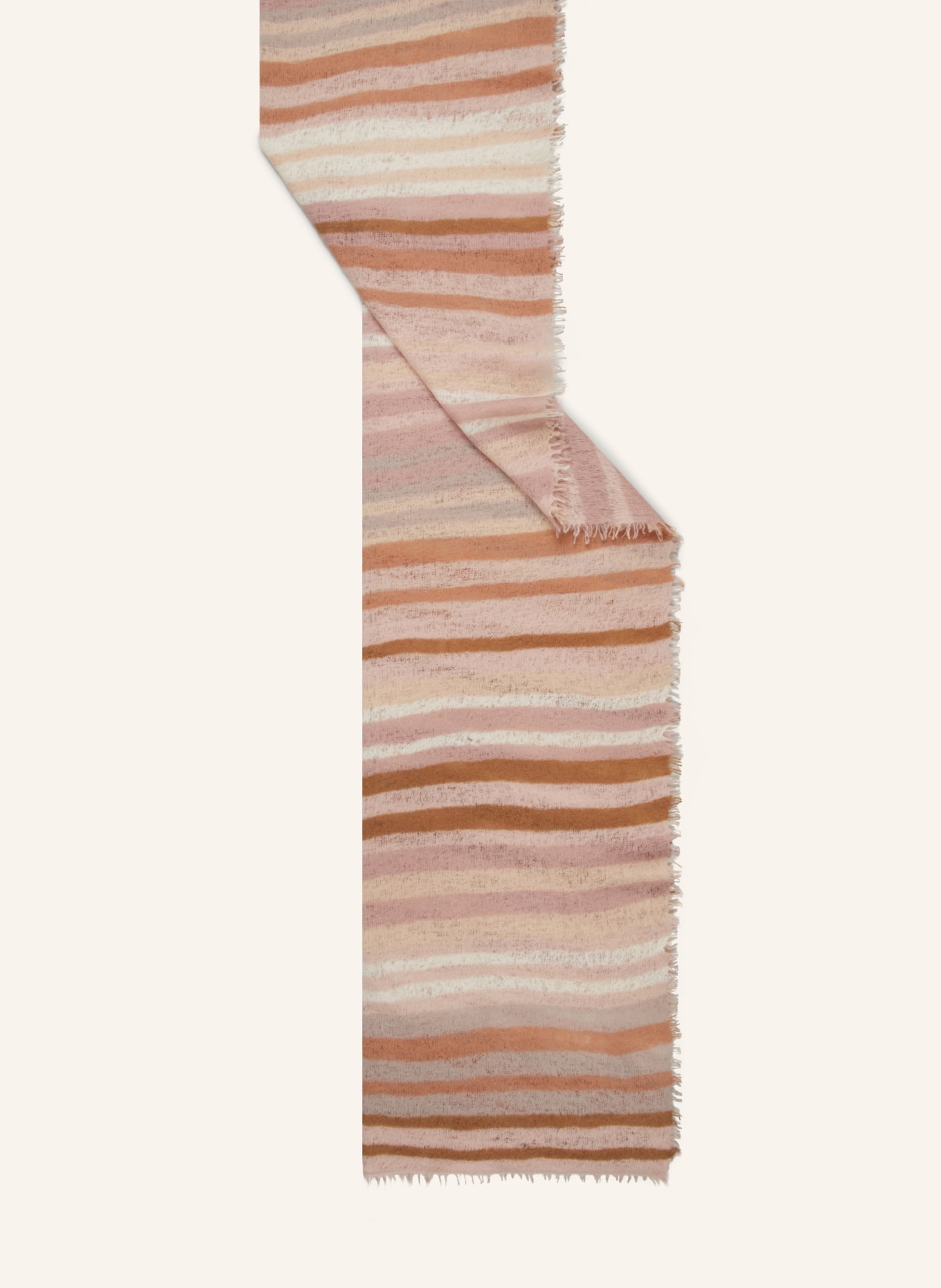 PURSCHOEN Cashmere-Schal, Farbe: HELLBRAUN/ ROSÉ/ COGNAC (Bild 2)
