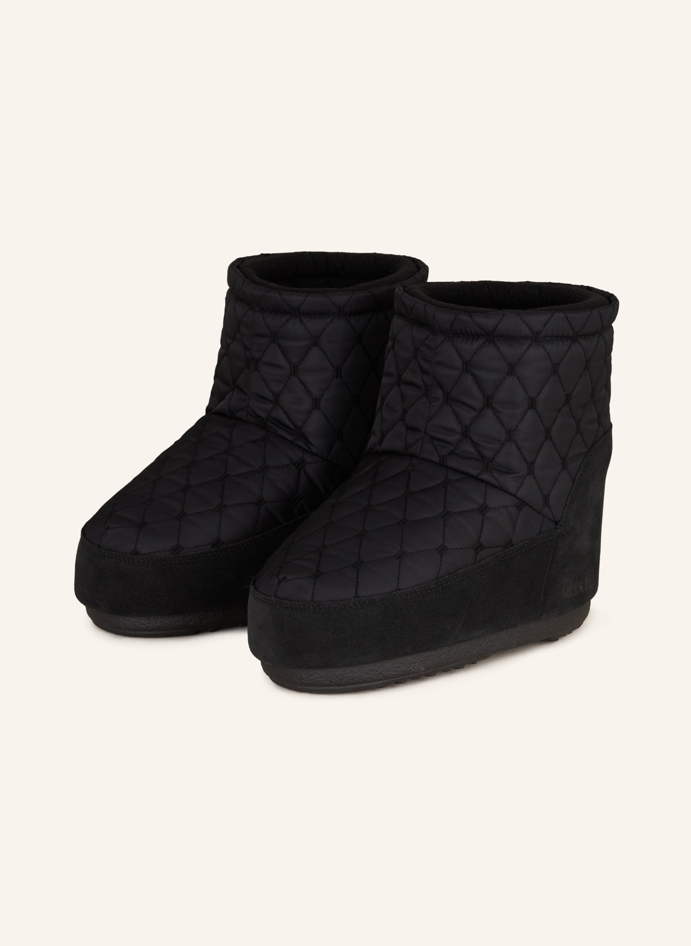 MOON BOOT Moon Boots ICON LOW NOLACE QUILTED, Farbe: SCHWARZ (Bild 1)