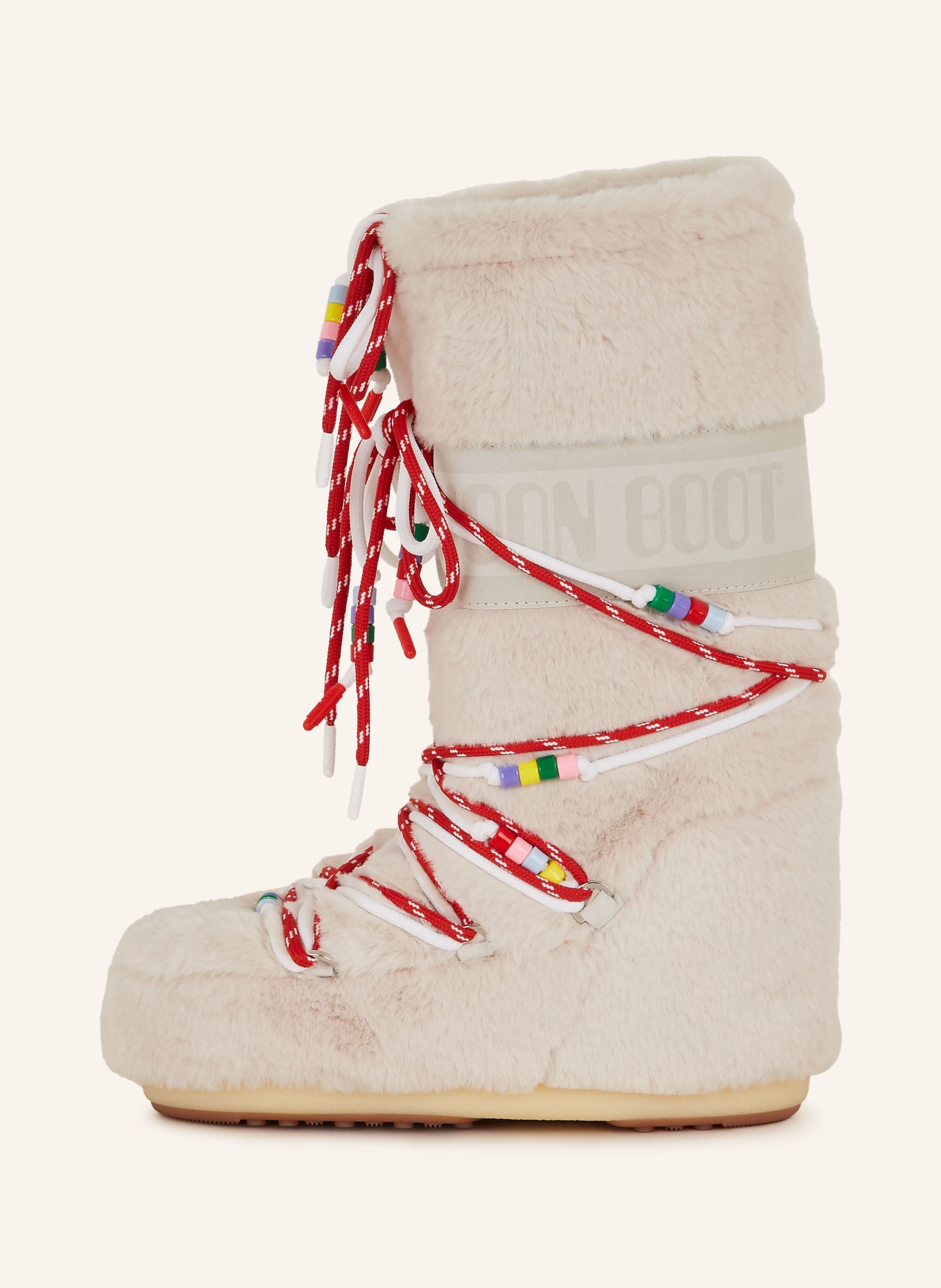 MOON BOOT Moon boots ICON FAUX FUR, Color: CREAM (Image 4)