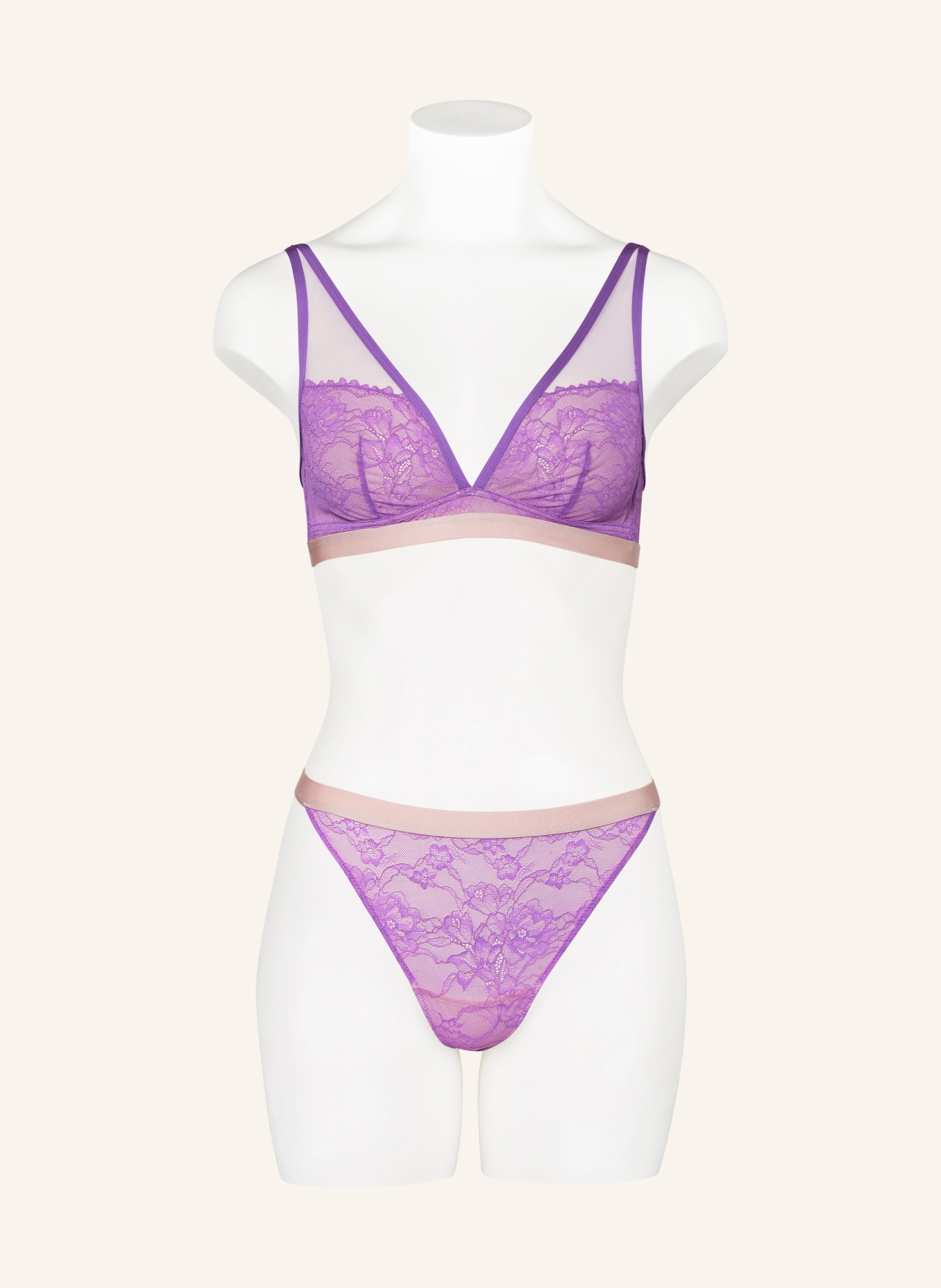 mey Triangle bra series POETRY STYLE, Color: PURPLE/ PINK (Image 2)