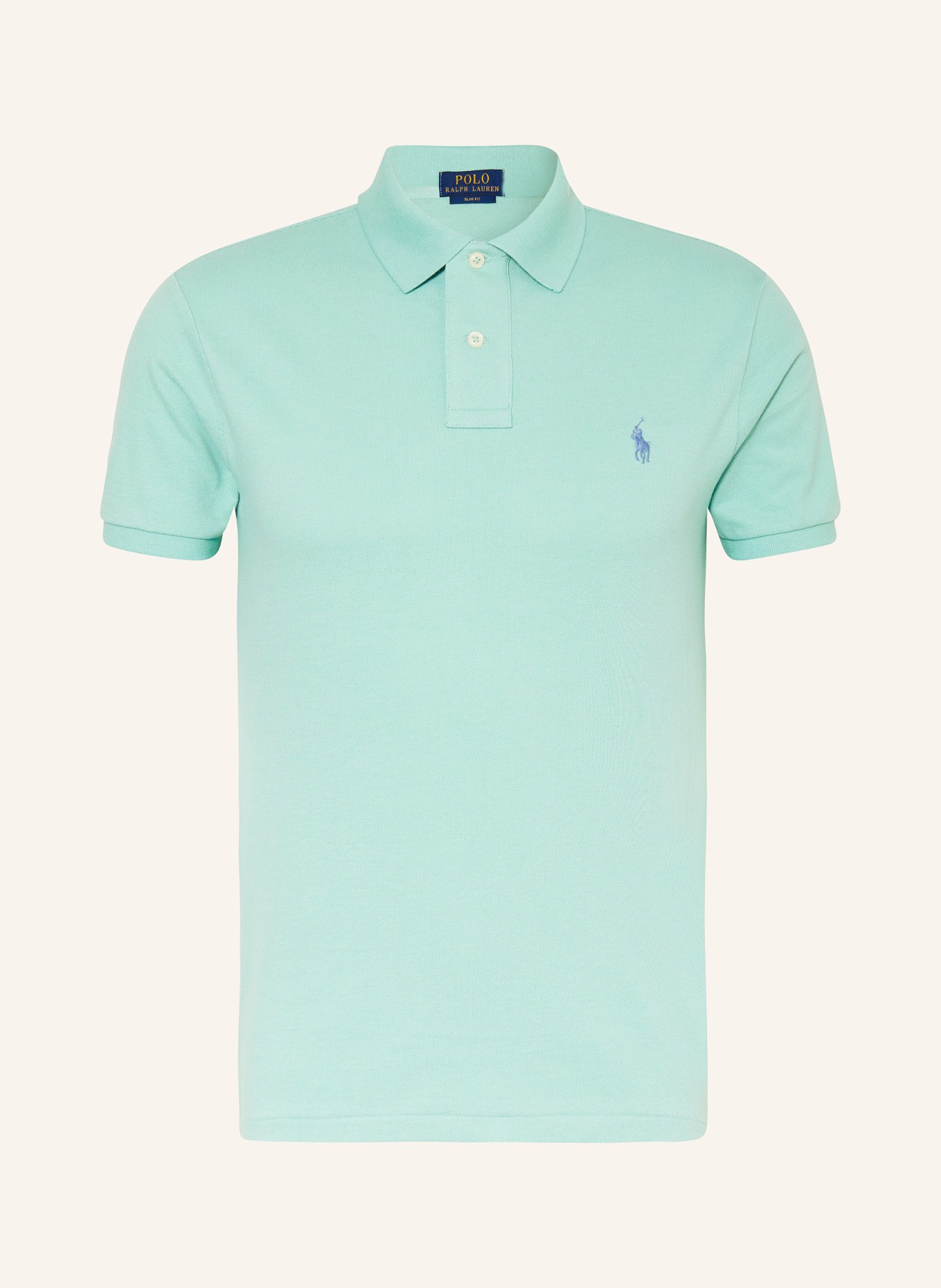 POLO RALPH LAUREN Piqué-Poloshirt Slim Fit, Farbe: MINT (Bild 1)