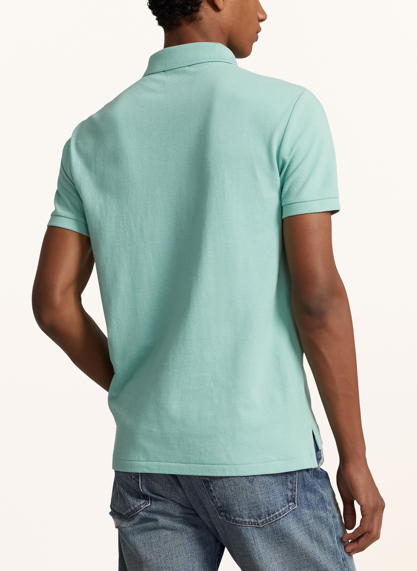 POLO RALPH LAUREN Piqué-Poloshirt Slim Fit, Farbe: MINT (Bild 3)