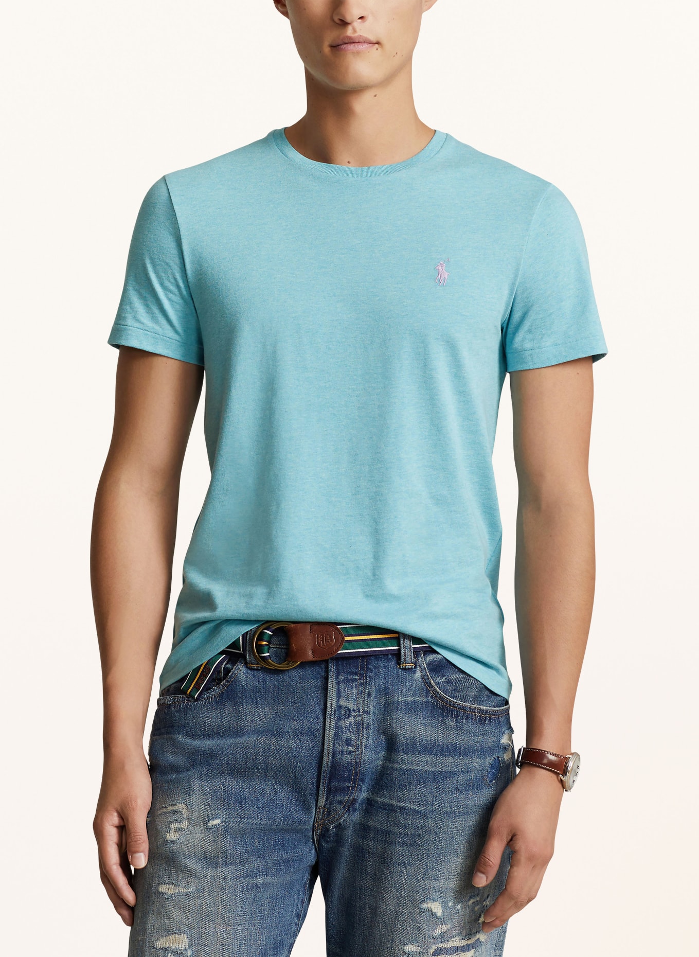 POLO RALPH LAUREN T-shirt, Color: LIGHT BLUE (Image 4)