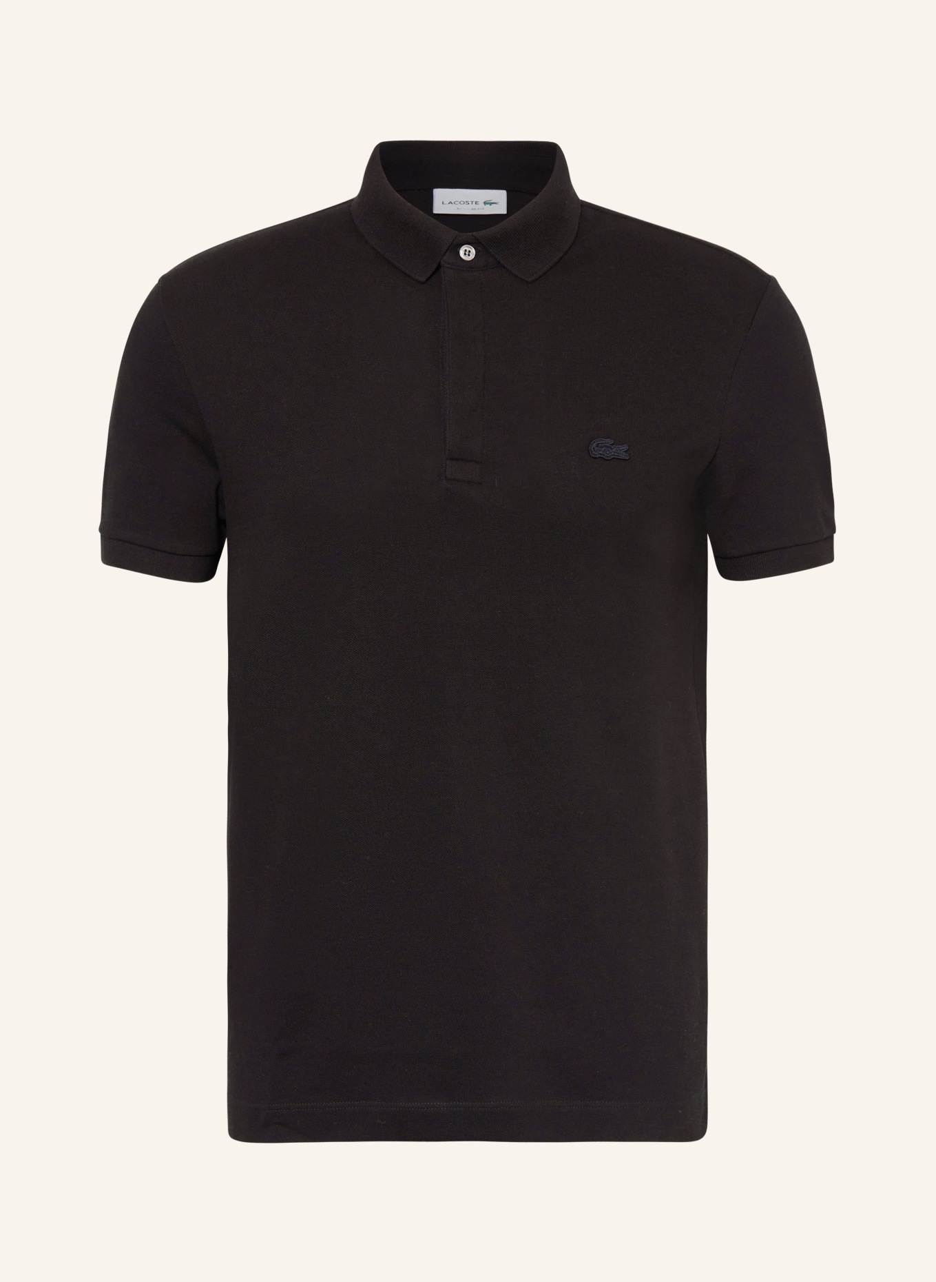 LACOSTE Piqué-Poloshirt, Farbe: SCHWARZ (Bild 1)