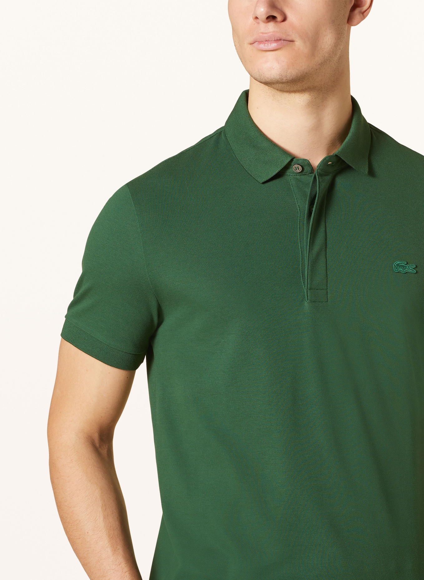 LACOSTE Piqué-Poloshirt, Farbe: GRÜN (Bild 4)