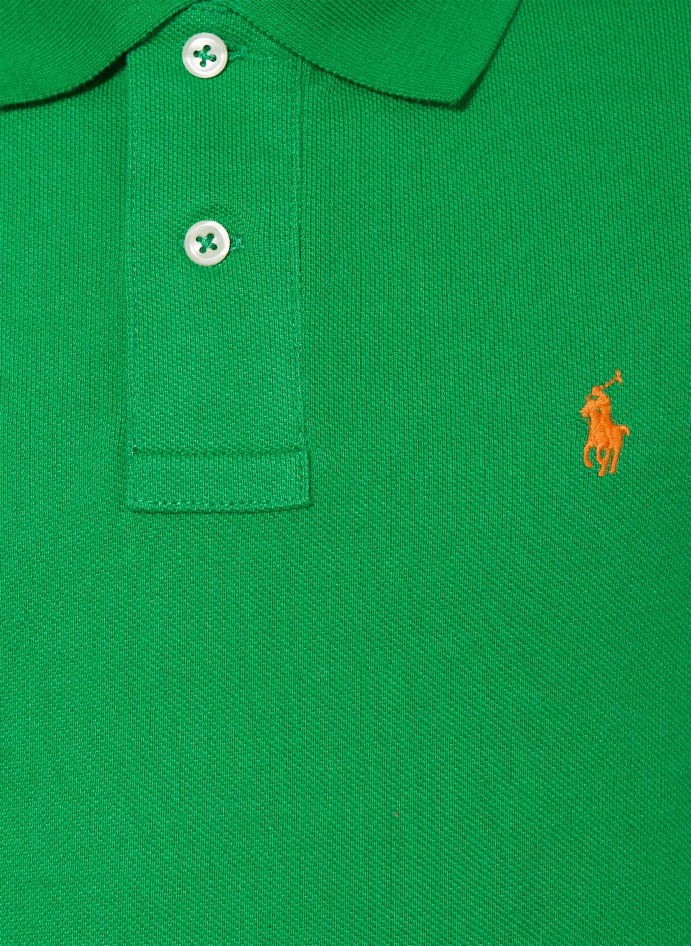 POLO RALPH LAUREN Piqué-Poloshirt, Farbe: GRÜN (Bild 3)