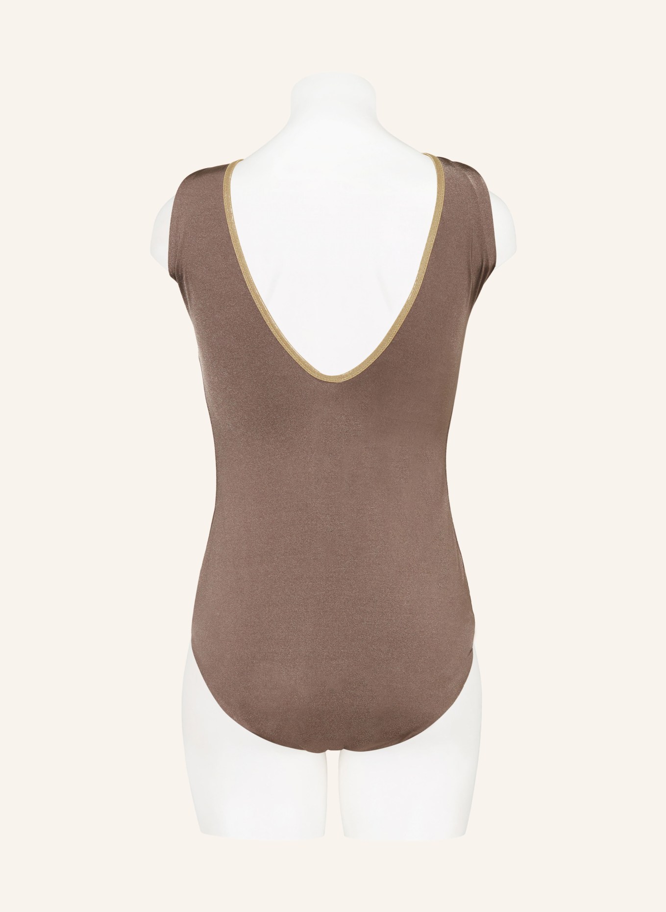 MYMARINI Swimsuit SHINE reversible , Color: BROWN (Image 3)