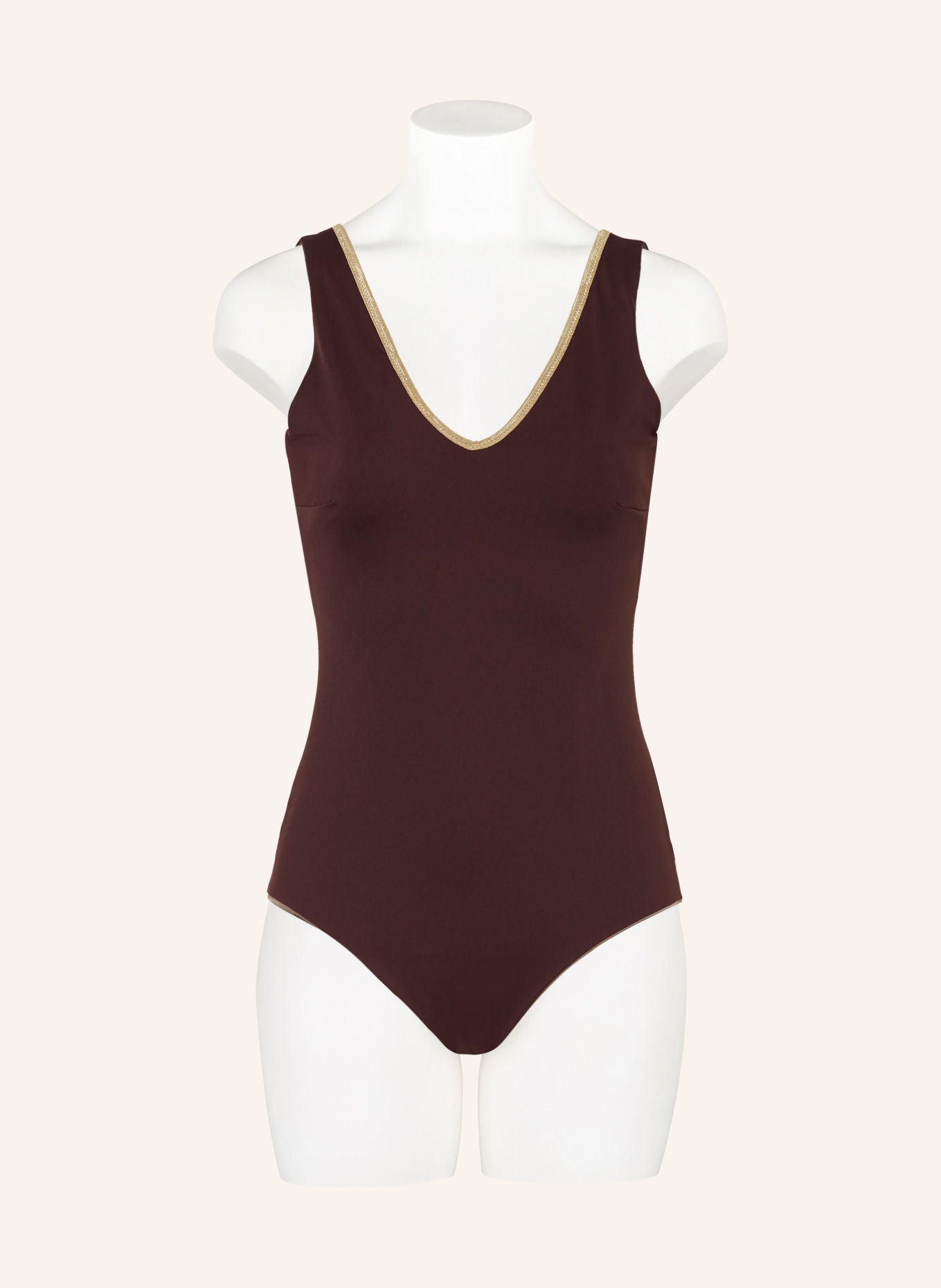 MYMARINI Swimsuit SHINE reversible , Color: BROWN (Image 4)