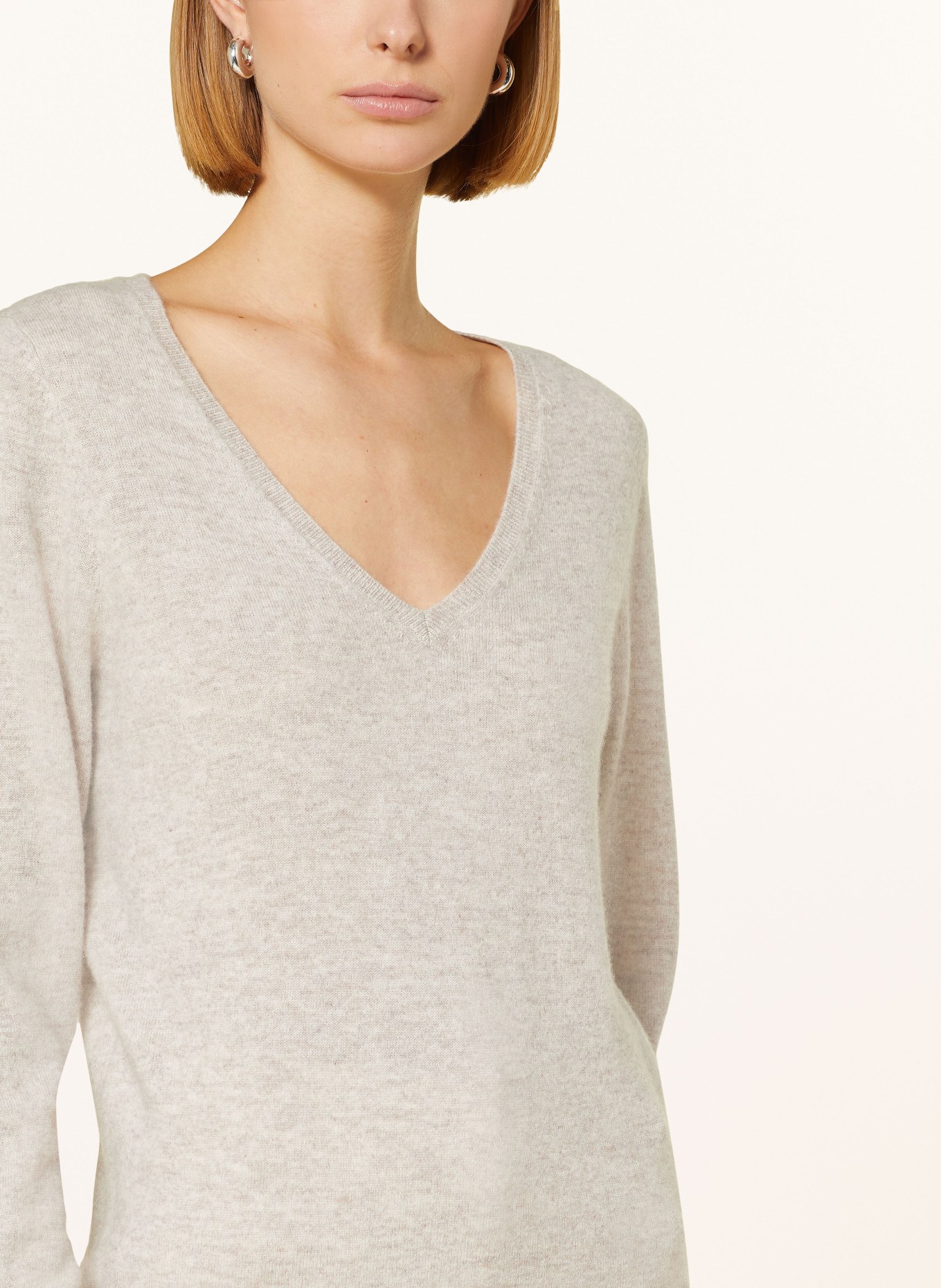 REPEAT Cashmere sweater, Color: LIGHT BROWN (Image 4)