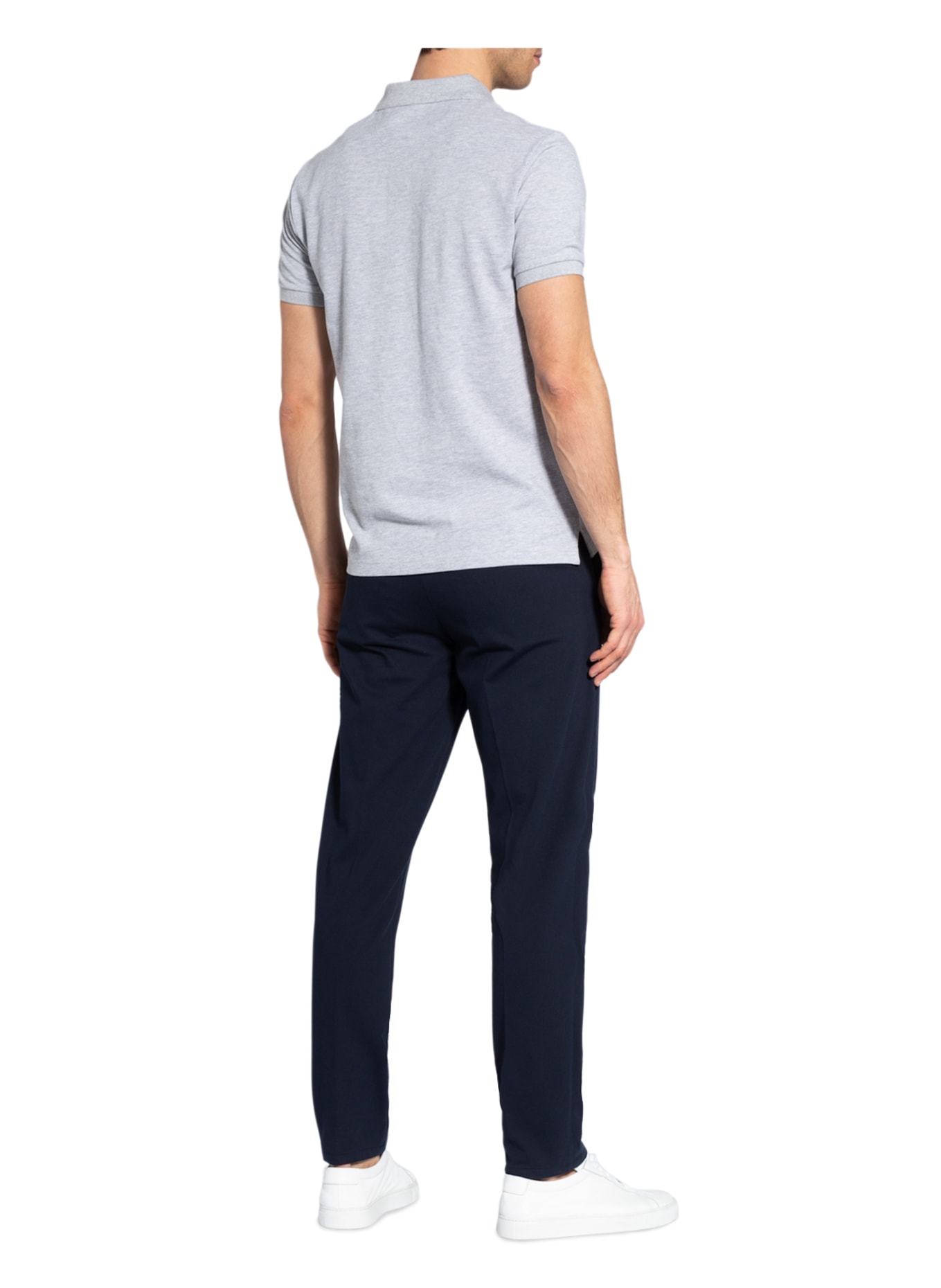 HACKETT LONDON Piqué-Poloshirt Slim Fit, Farbe: HELLGRAU (Bild 3)