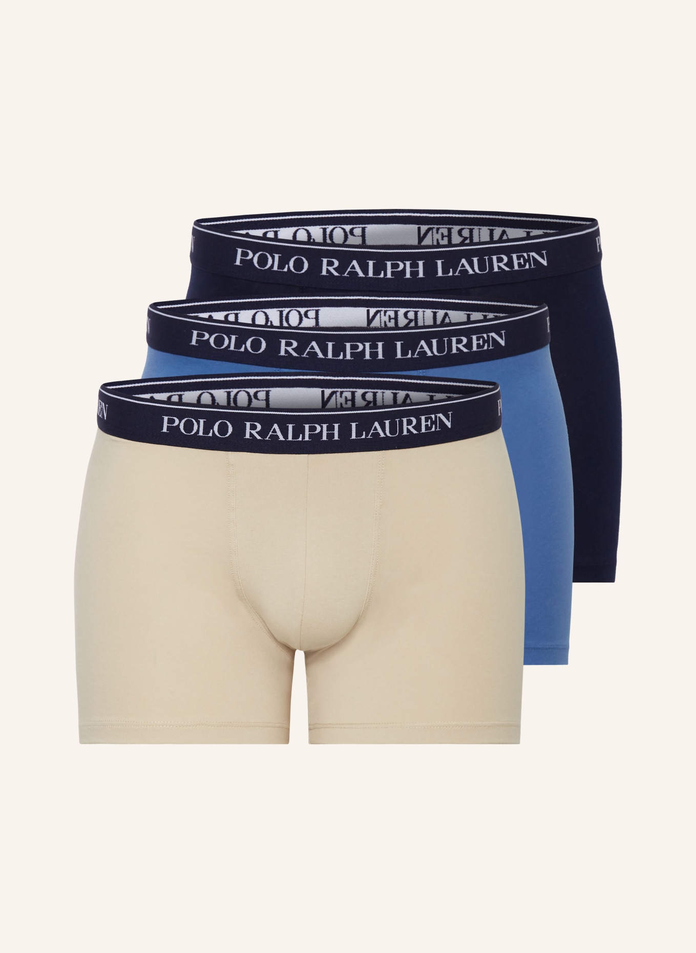 POLO RALPH LAUREN 3-pack boxer shorts, Color: DARK BLUE/ BLUE/ BEIGE (Image 1)