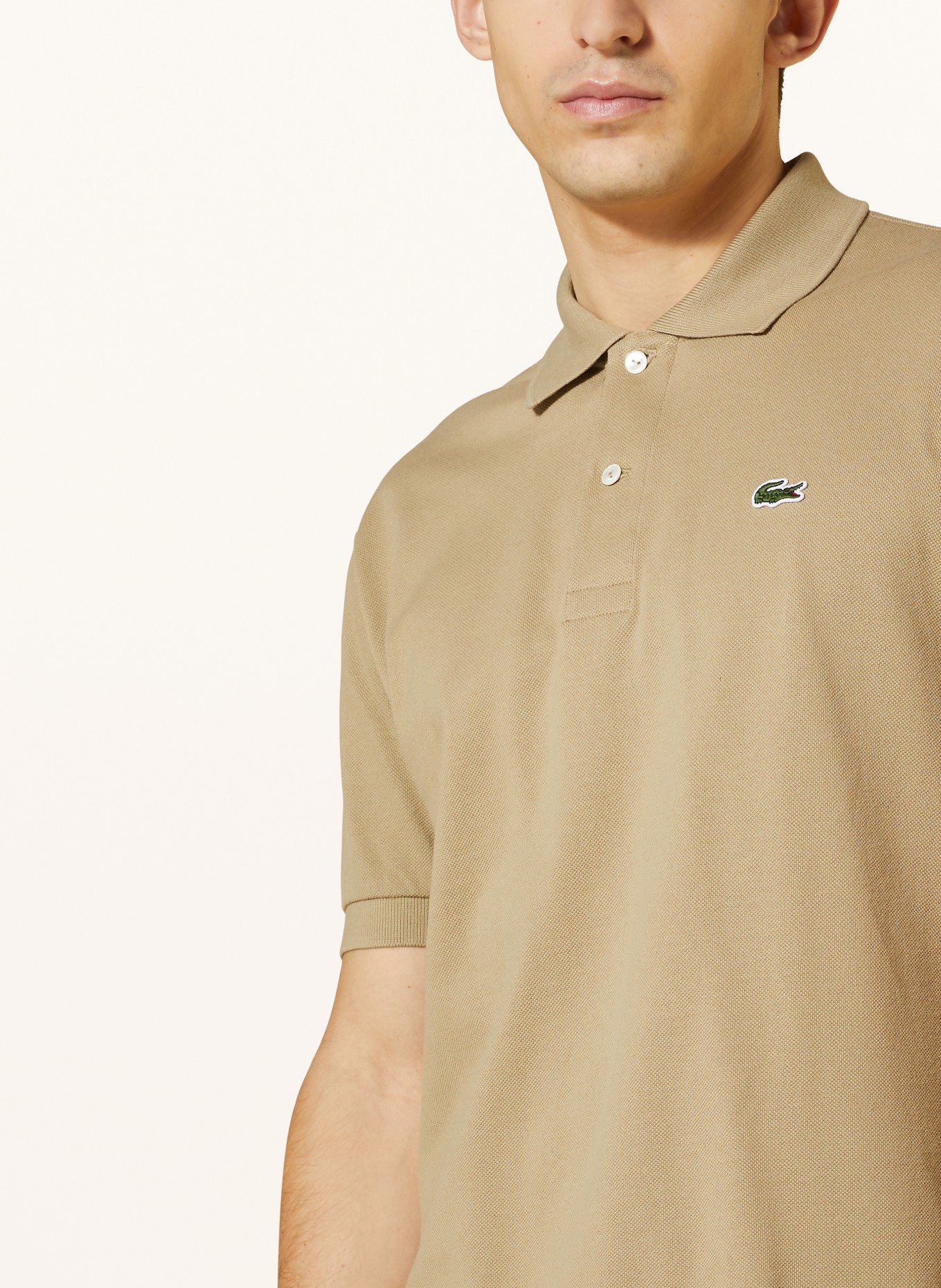 LACOSTE Piqué-Poloshirt Classic Fit, Farbe: HELLGRÜN (Bild 4)