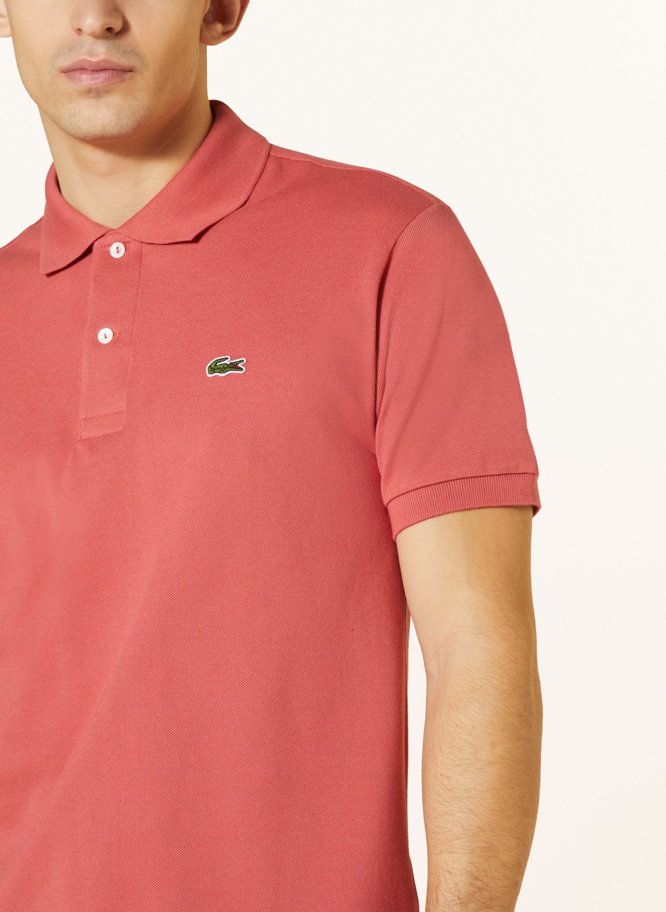 LACOSTE Piqué-Poloshirt Classic Fit, Farbe: LACHS (Bild 4)